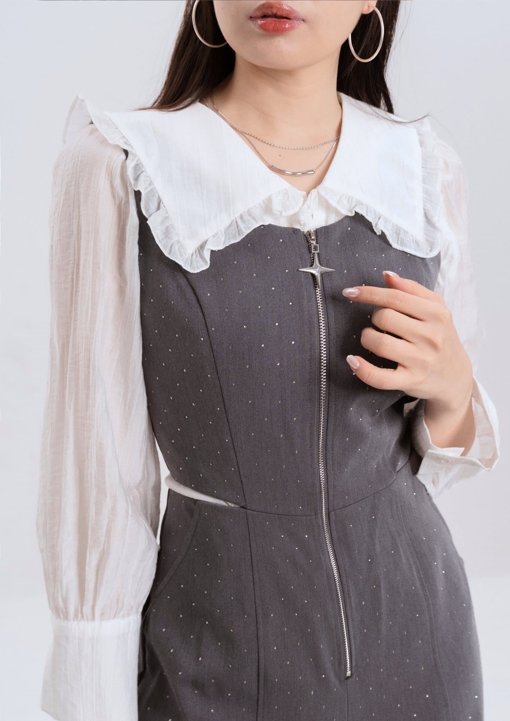 Rhinestone Jumpsuit ZBL5070