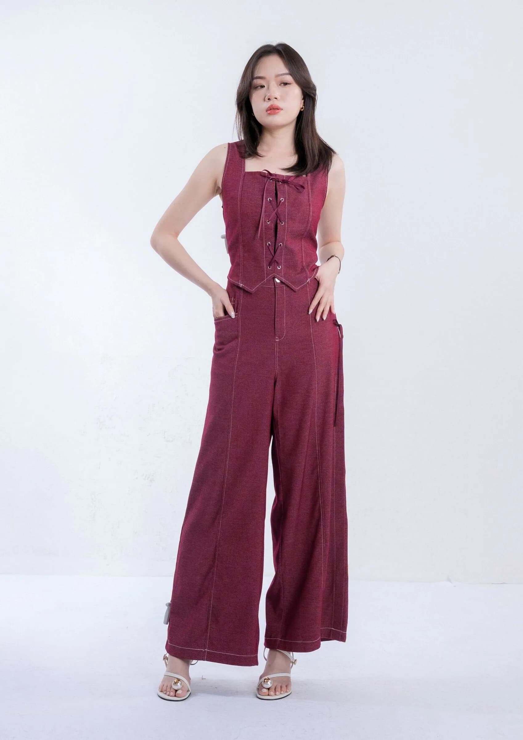 Vianne Modern Strap Zipper Tank ZBP5093