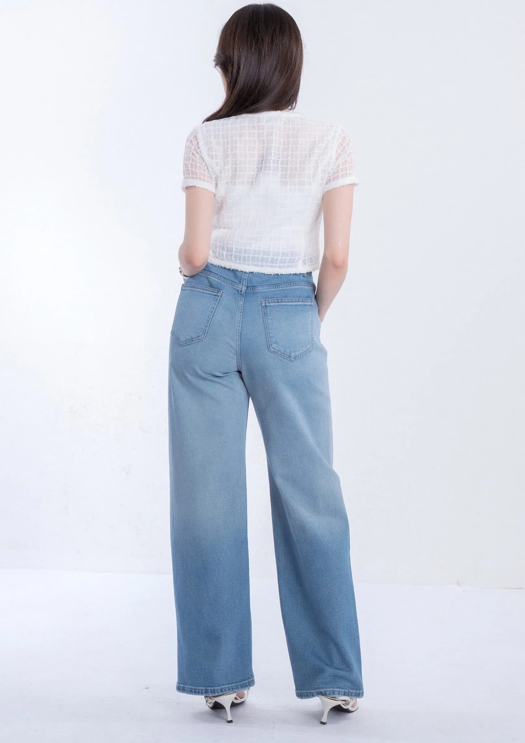 Sheer Chiffon Short Sleeve Top ZBP5272