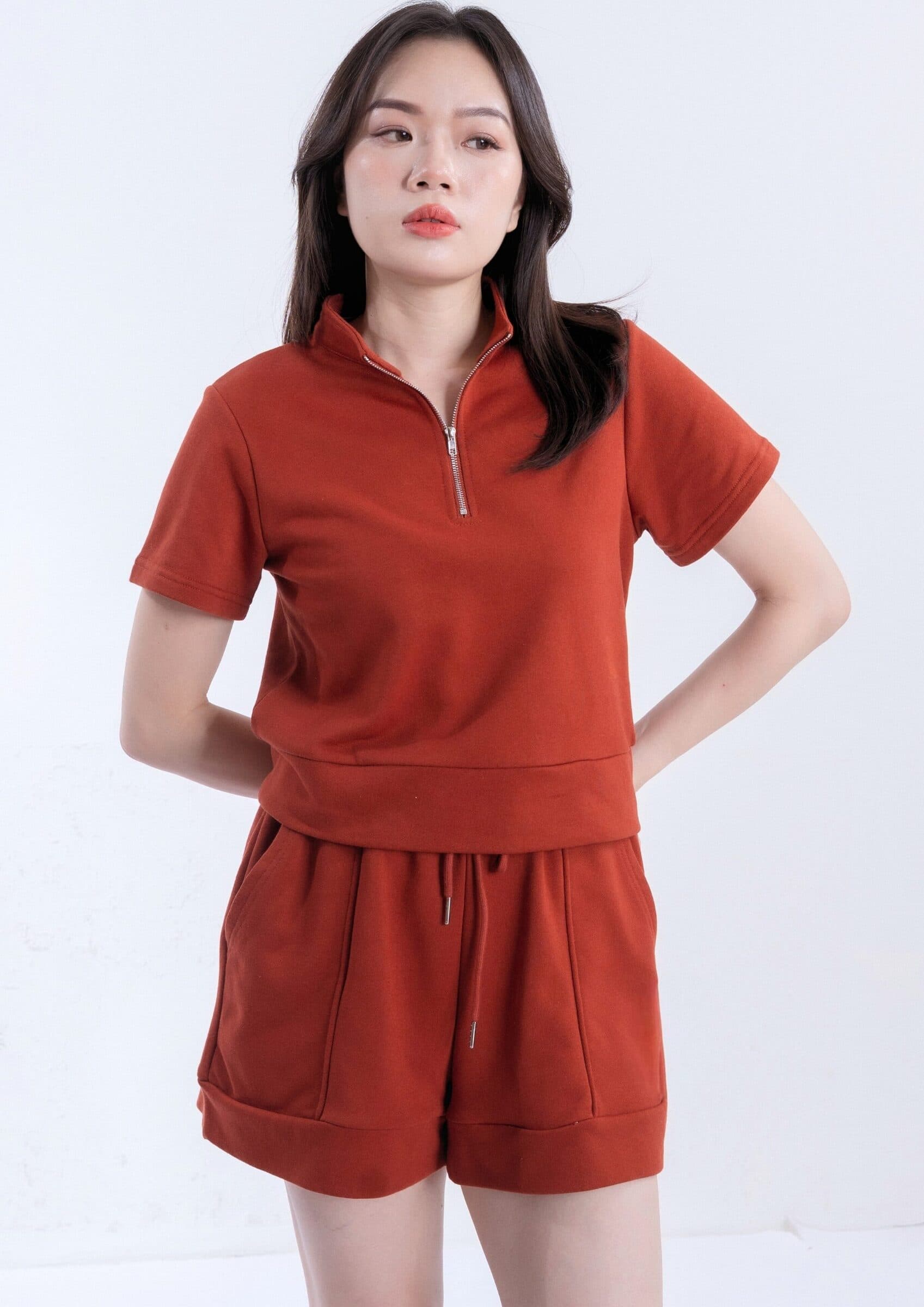 Casual Short Sleeve Sweat Set ZBL5082