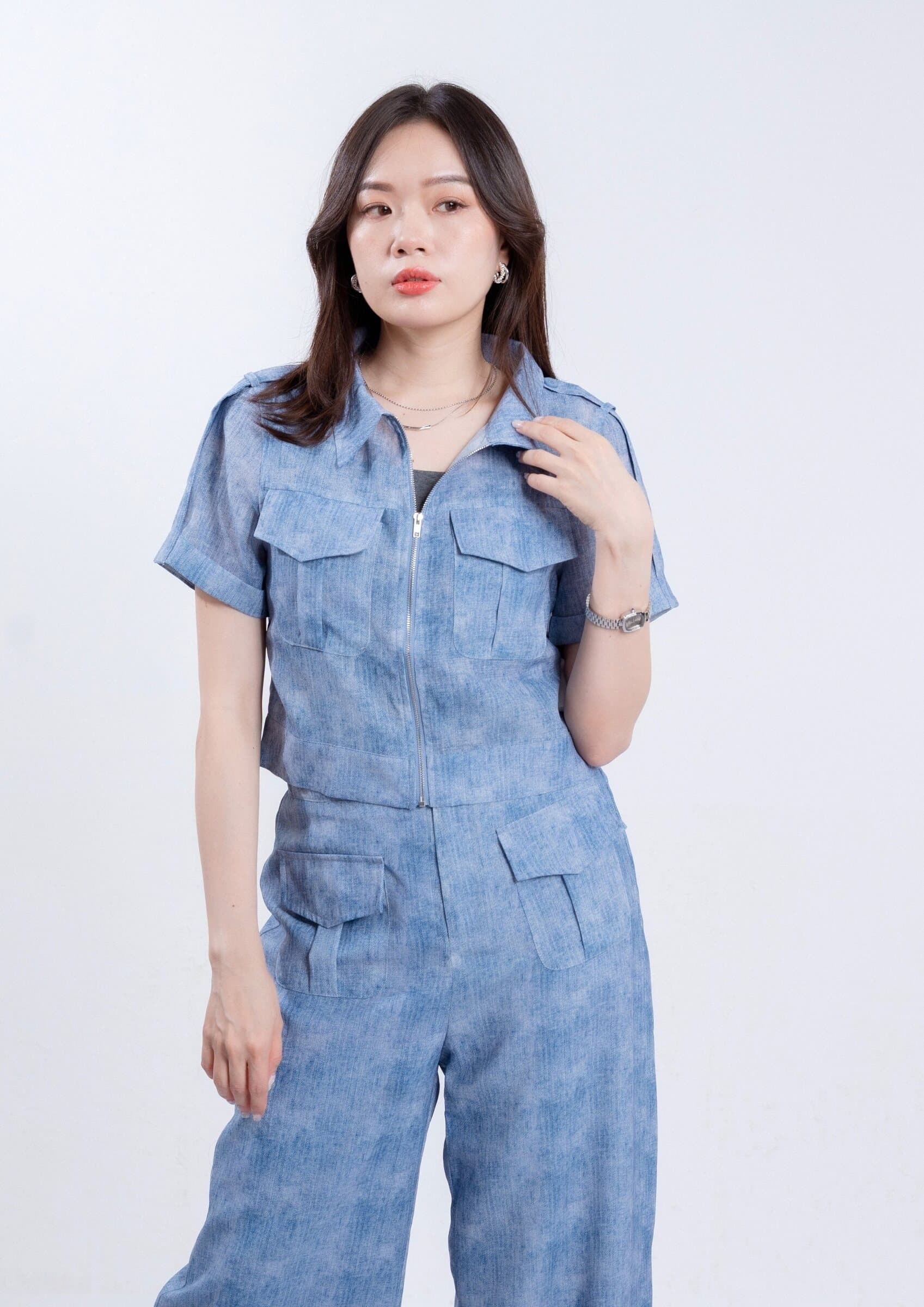 Rae Dyed Organza Top ZBP6006