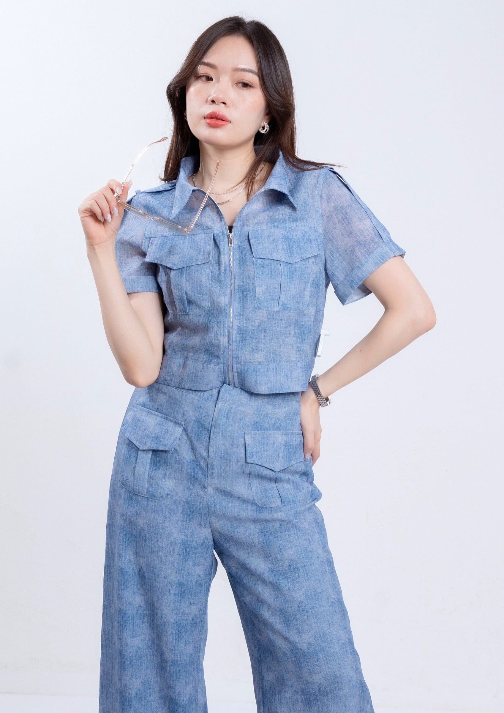 Rae Dyed Organza Top ZBP6006