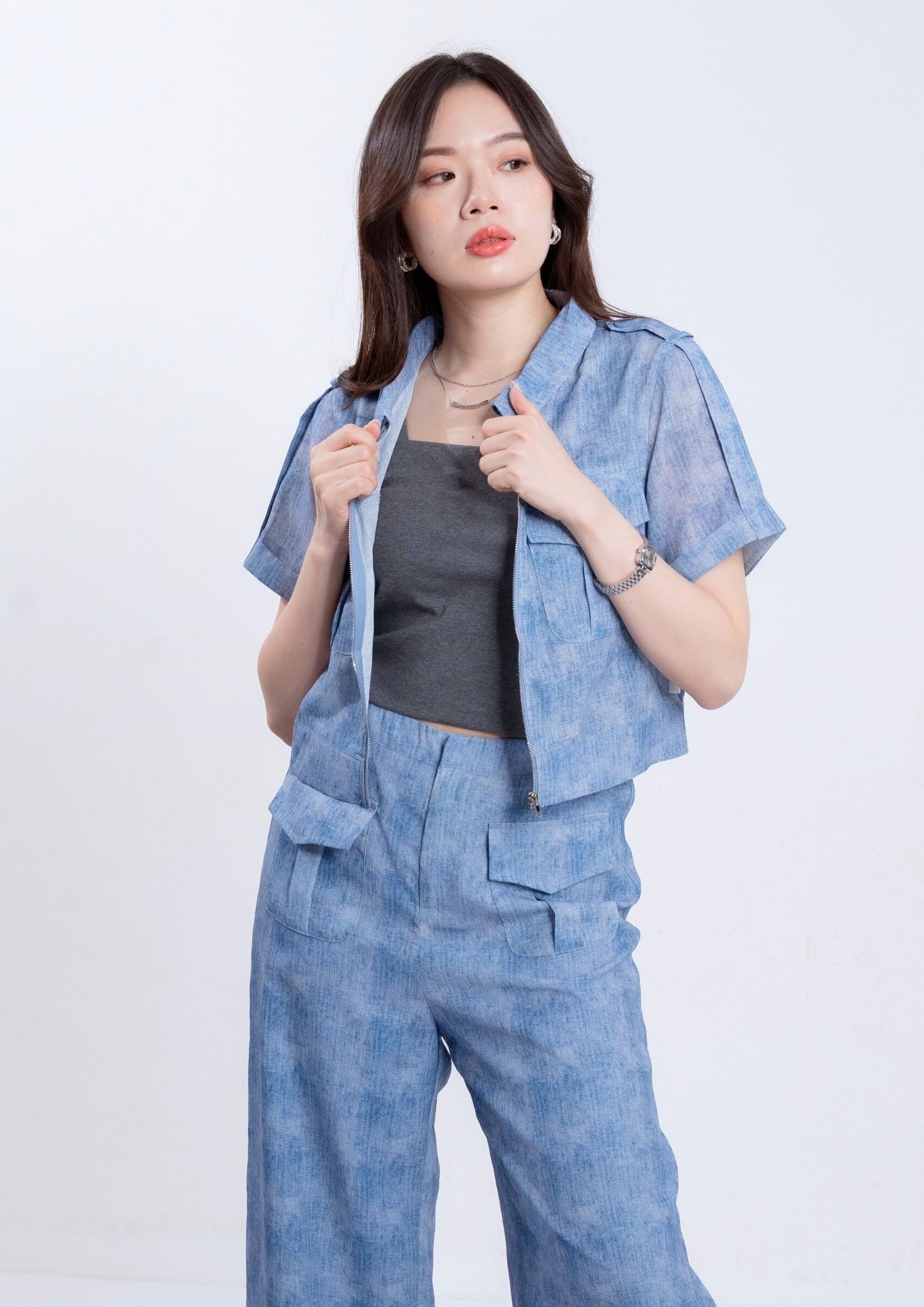 Rae Dyed Organza Top ZBP6006