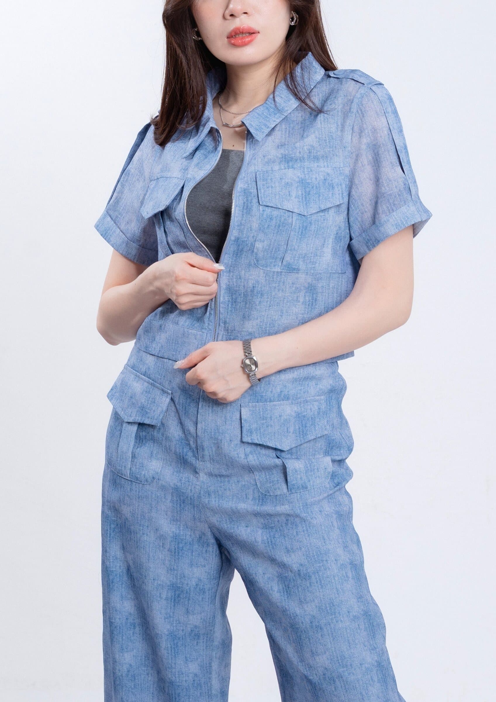 Rae Dyed Organza Top ZBP6006