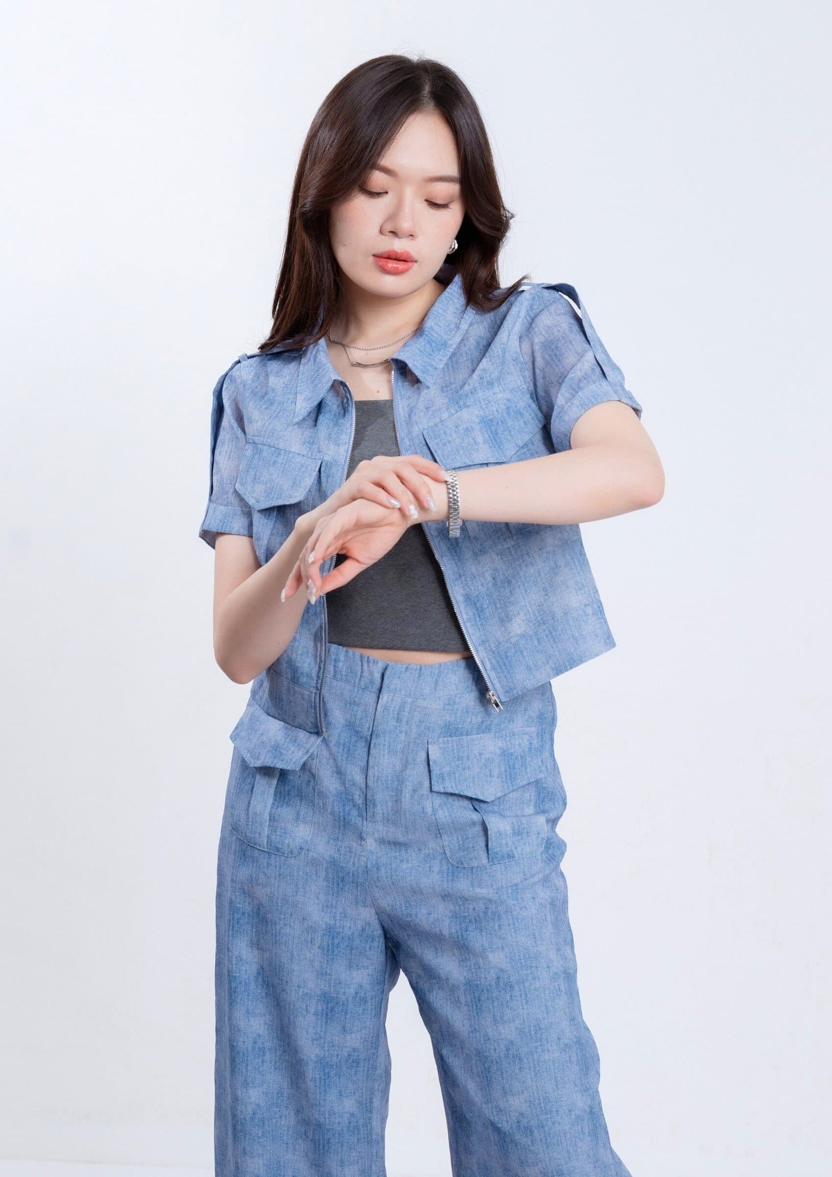 Rae Dyed Organza Top ZBP6006