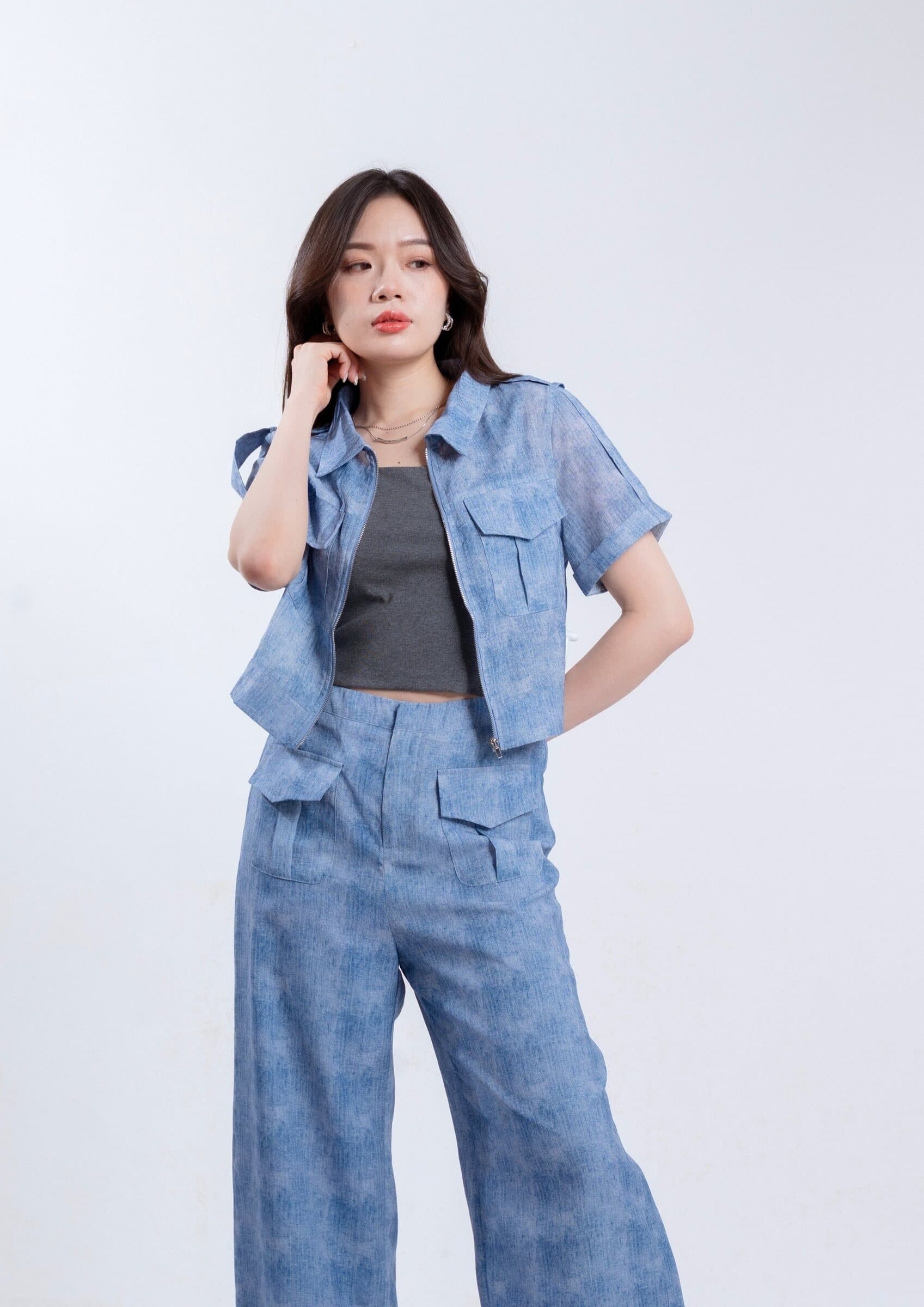 Rae Dyed Organza Top ZBP6006
