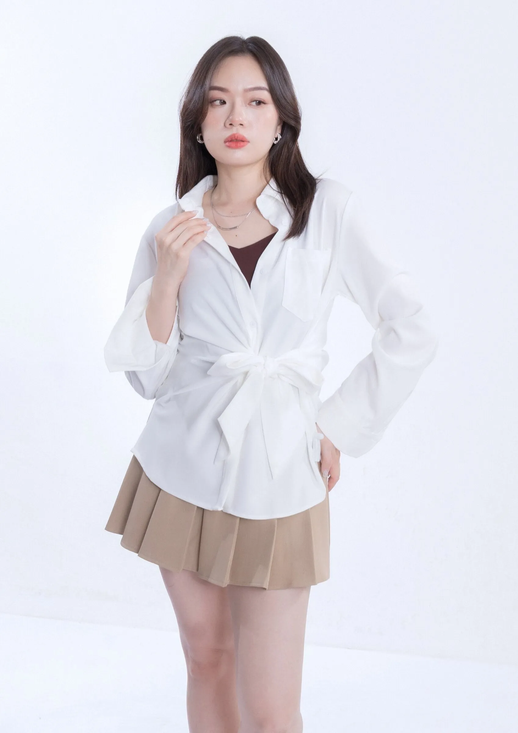 Callidora Pleated Mini Skirt ZSK5044