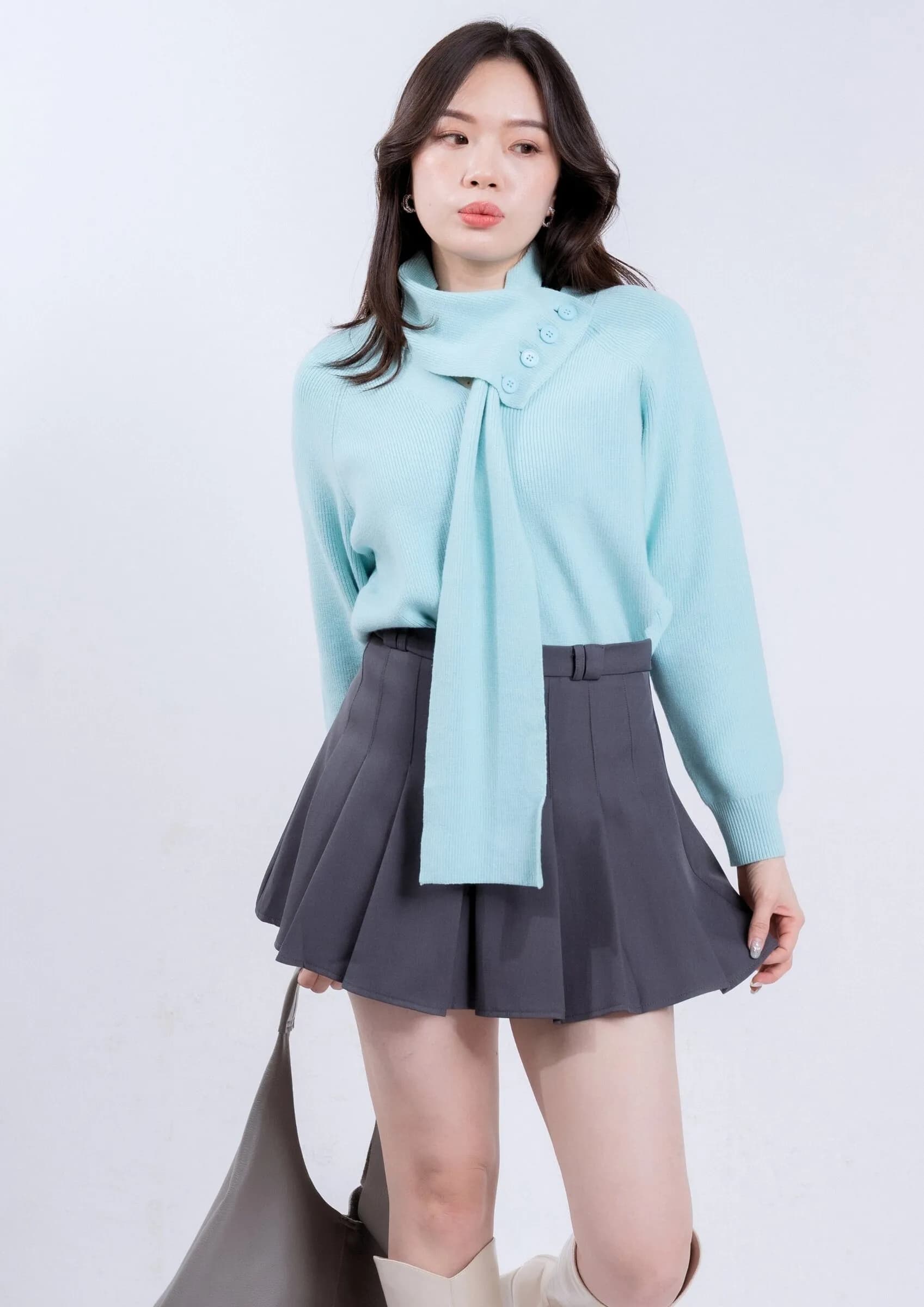 Callidora Pleated Mini Skirt ZSK5044