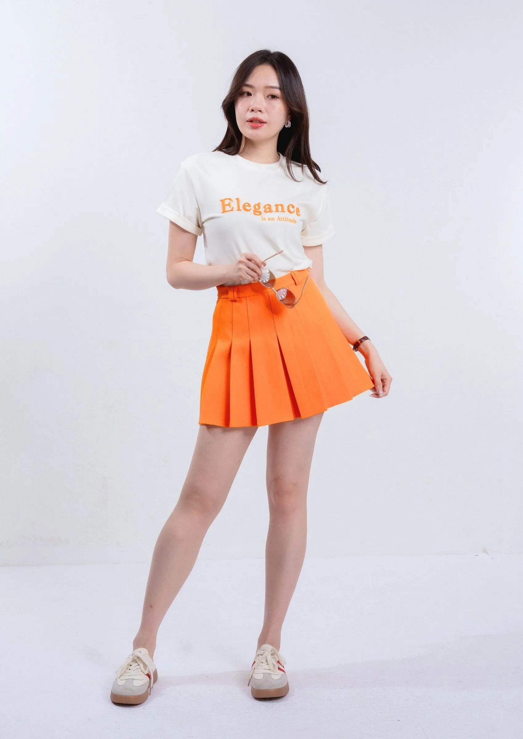 Callidora Pleated Mini Skirt ZSK5044