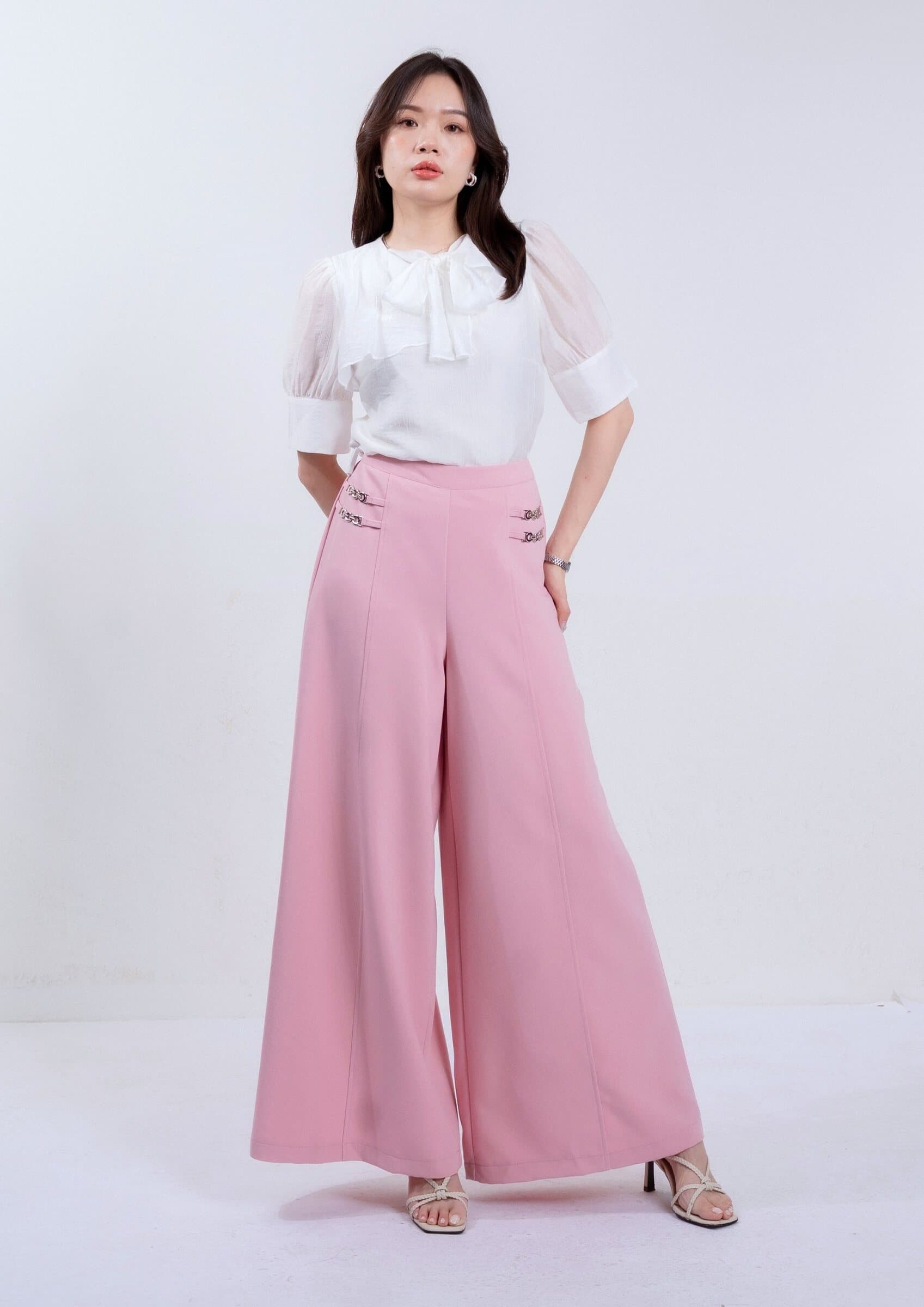 Organza Tie-Front Shirt ZBP6012