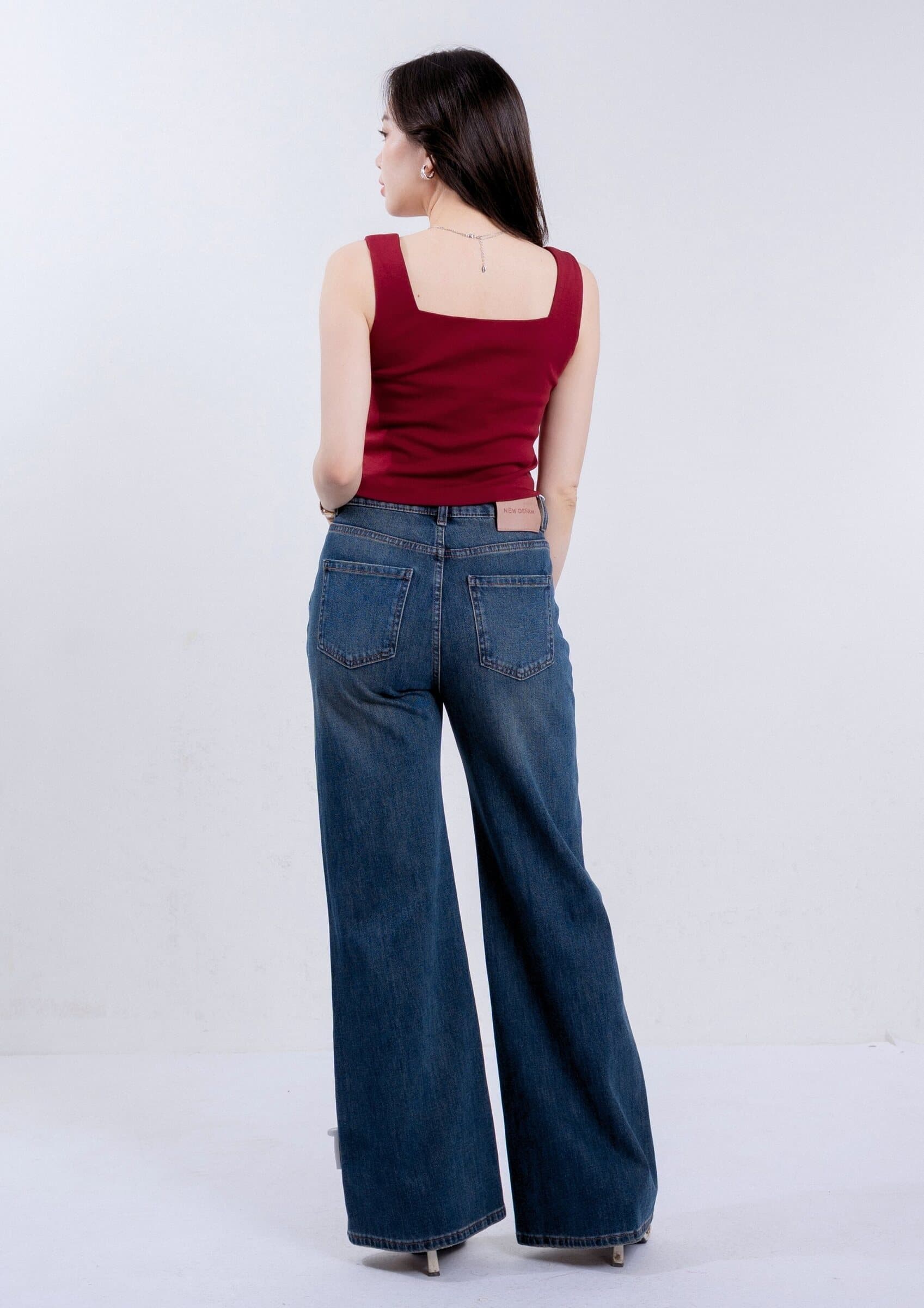 Double-Layer Square Neck Vest ZNT5025