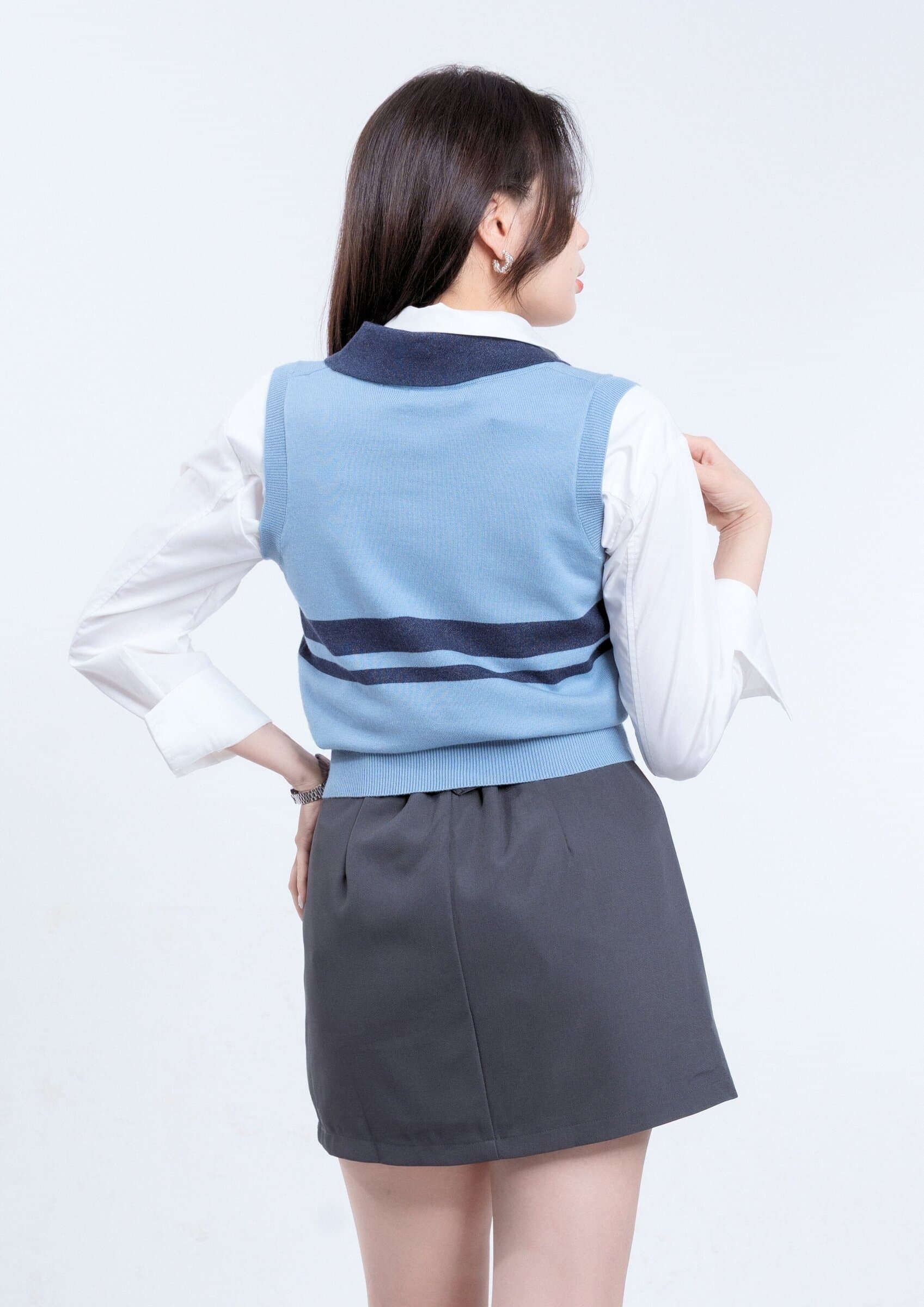 V-Neck Knit Sweater ZBP6044