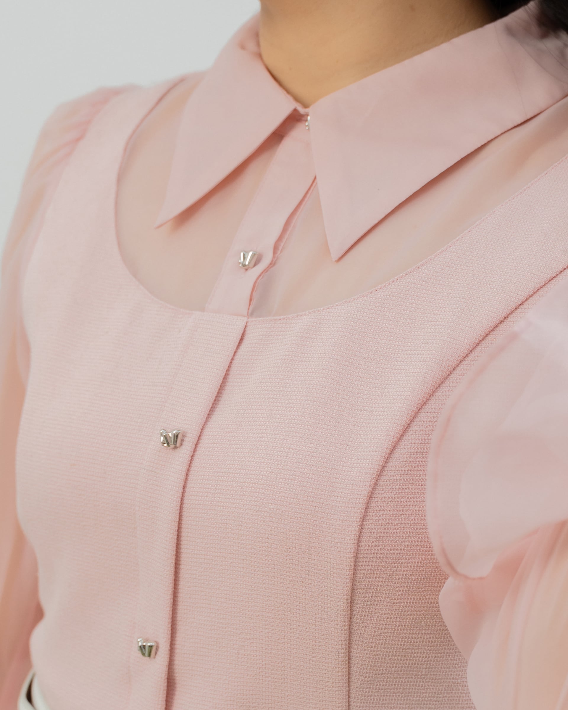 Lila Linen Organza Dress ZBL5006 view 6