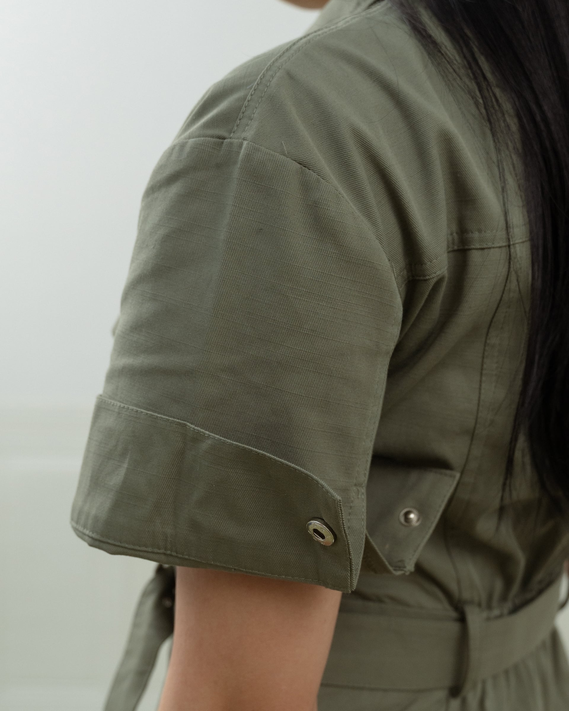 Juno Front-Zip Cargo Romper ZBL5017 view 7