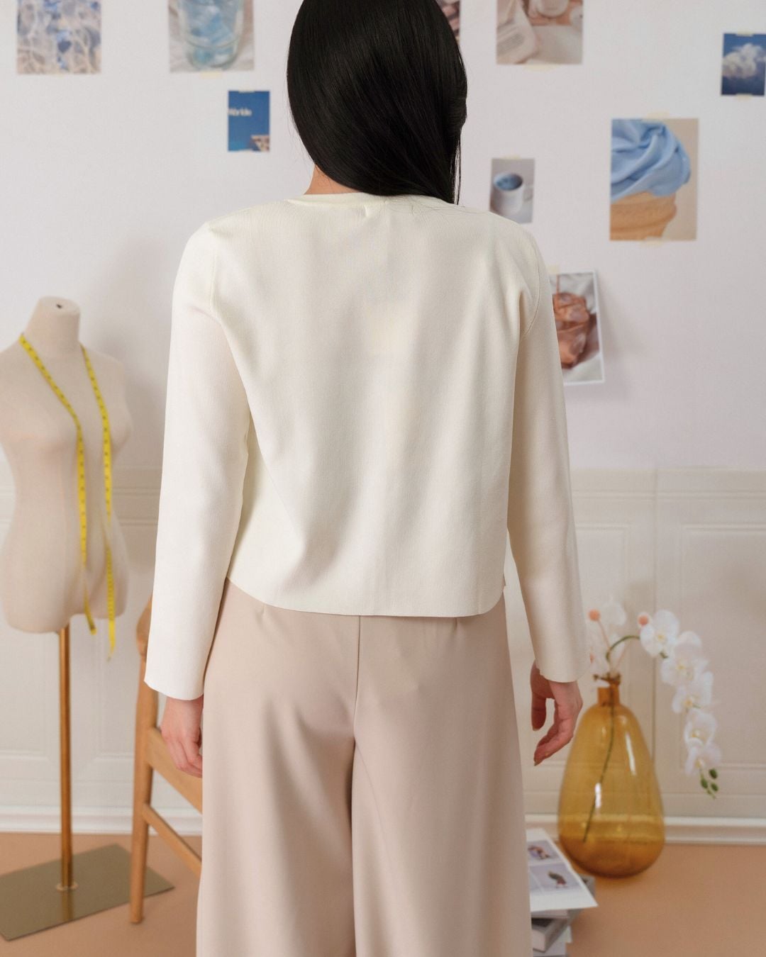 Cropped Knit Jacket ZBP5081 view 9