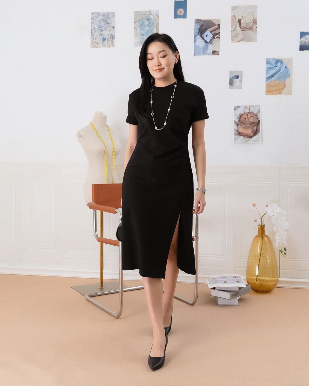Clio Elegant Fitted Dress ZBL5016 view 4