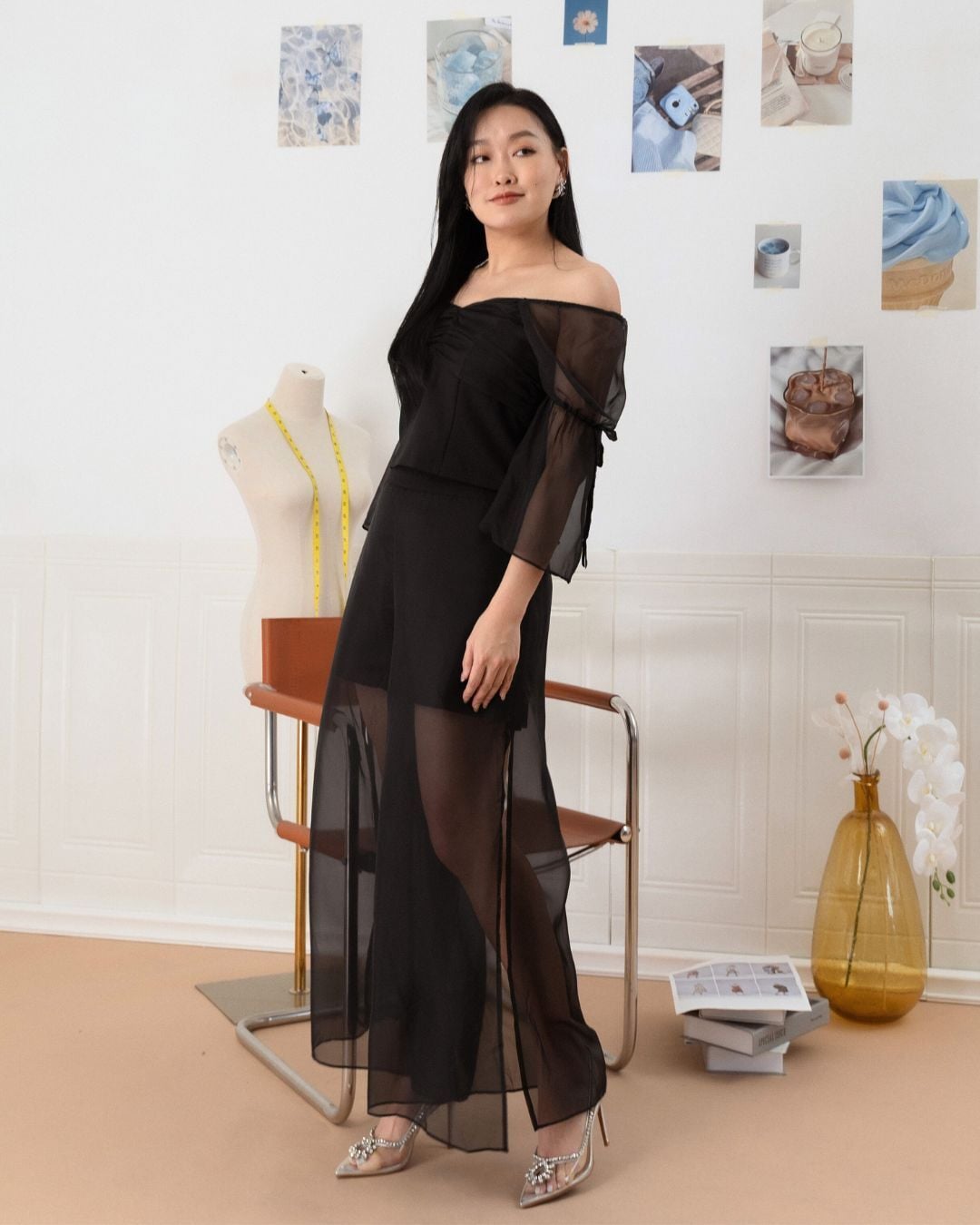 Gloria Sheer Wide Pants ZLP5015 view 3