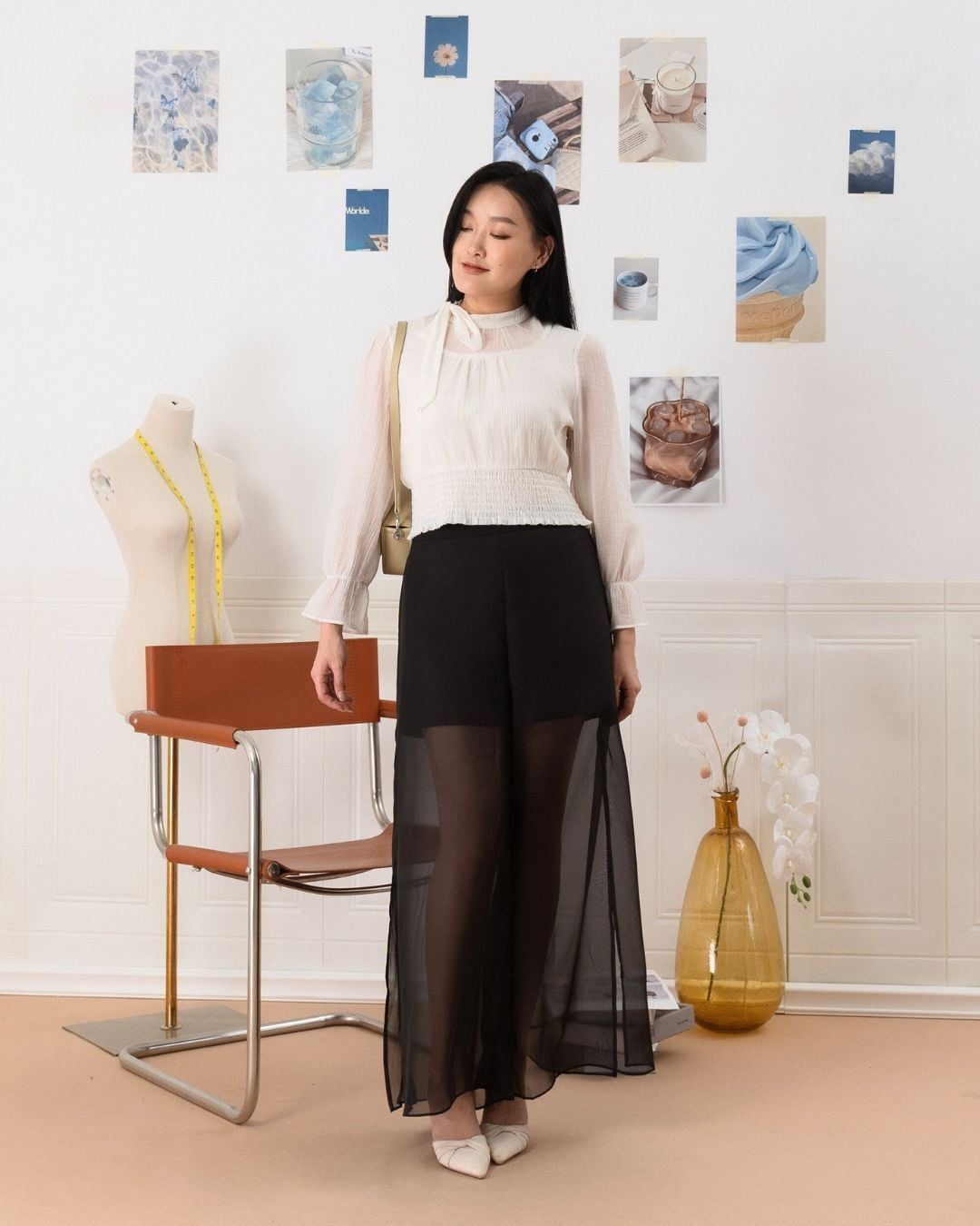 Gloria Sheer Wide Pants ZLP5015 view 6