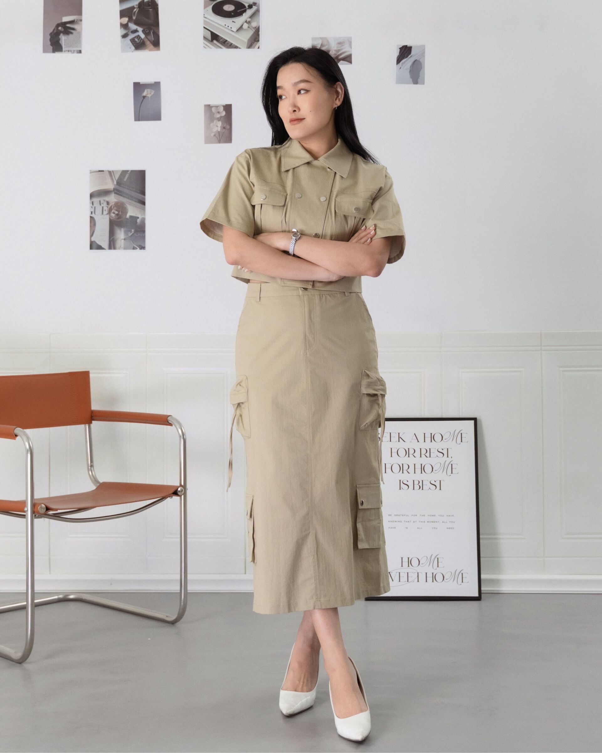 Alba Short Button Blouse ZBP5105 view 8