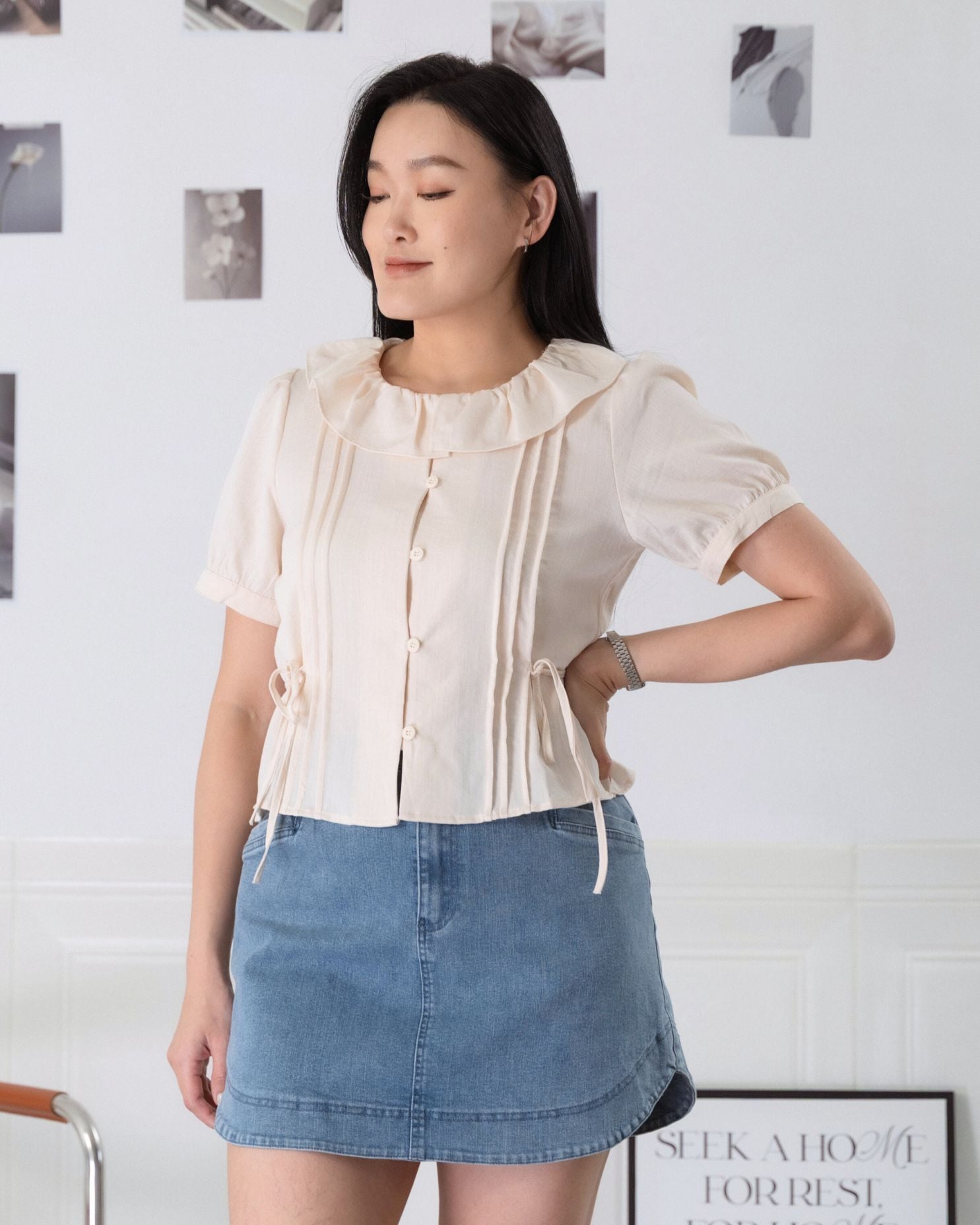 Rhea Frill Collar Blouse ZBP5104 view 4