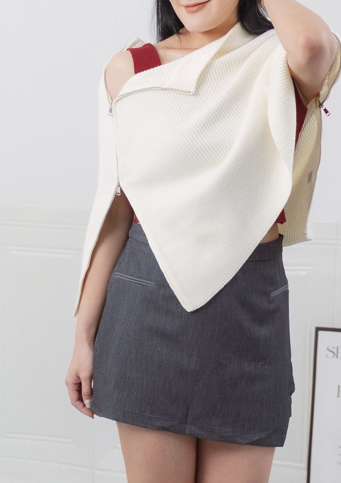 Daisy Knit Zip Cloak ZBP5082 view 9