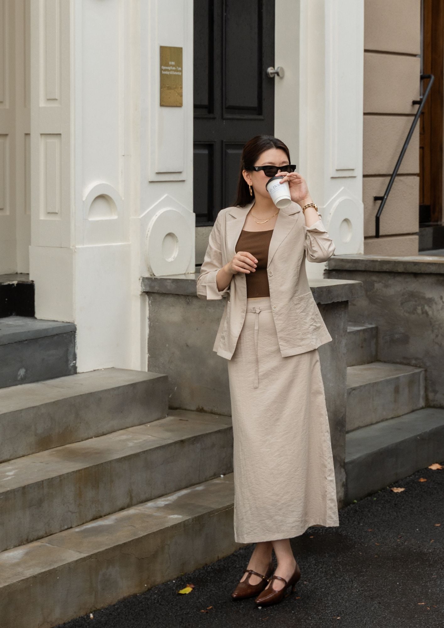 Elena Linen Skirts ZSK5027 view 3