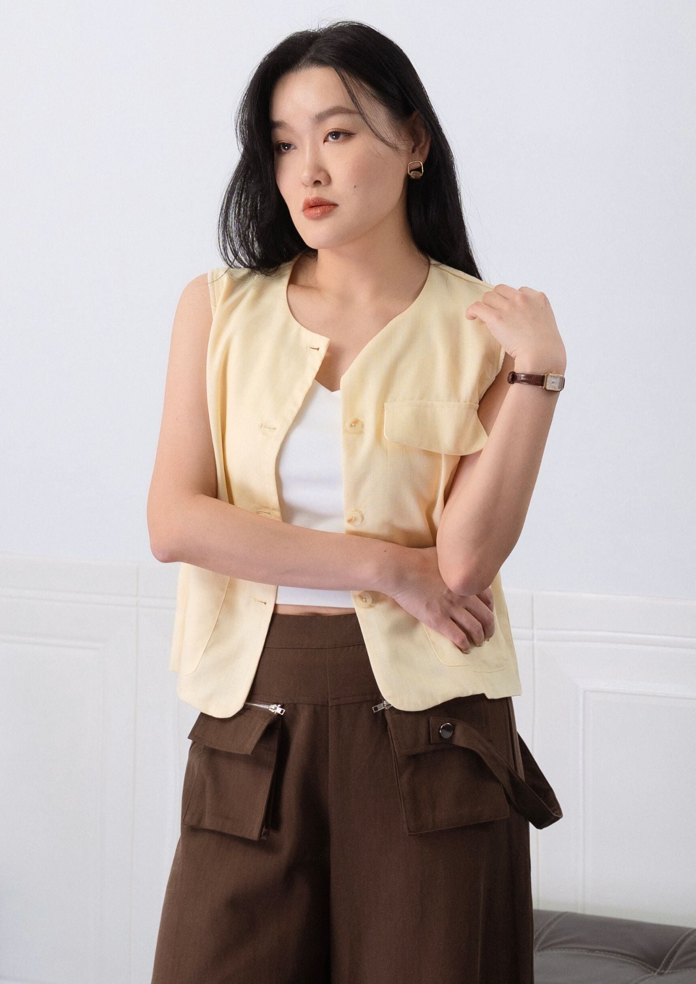 Nana Linen Vest	ZBP5118 view 9
