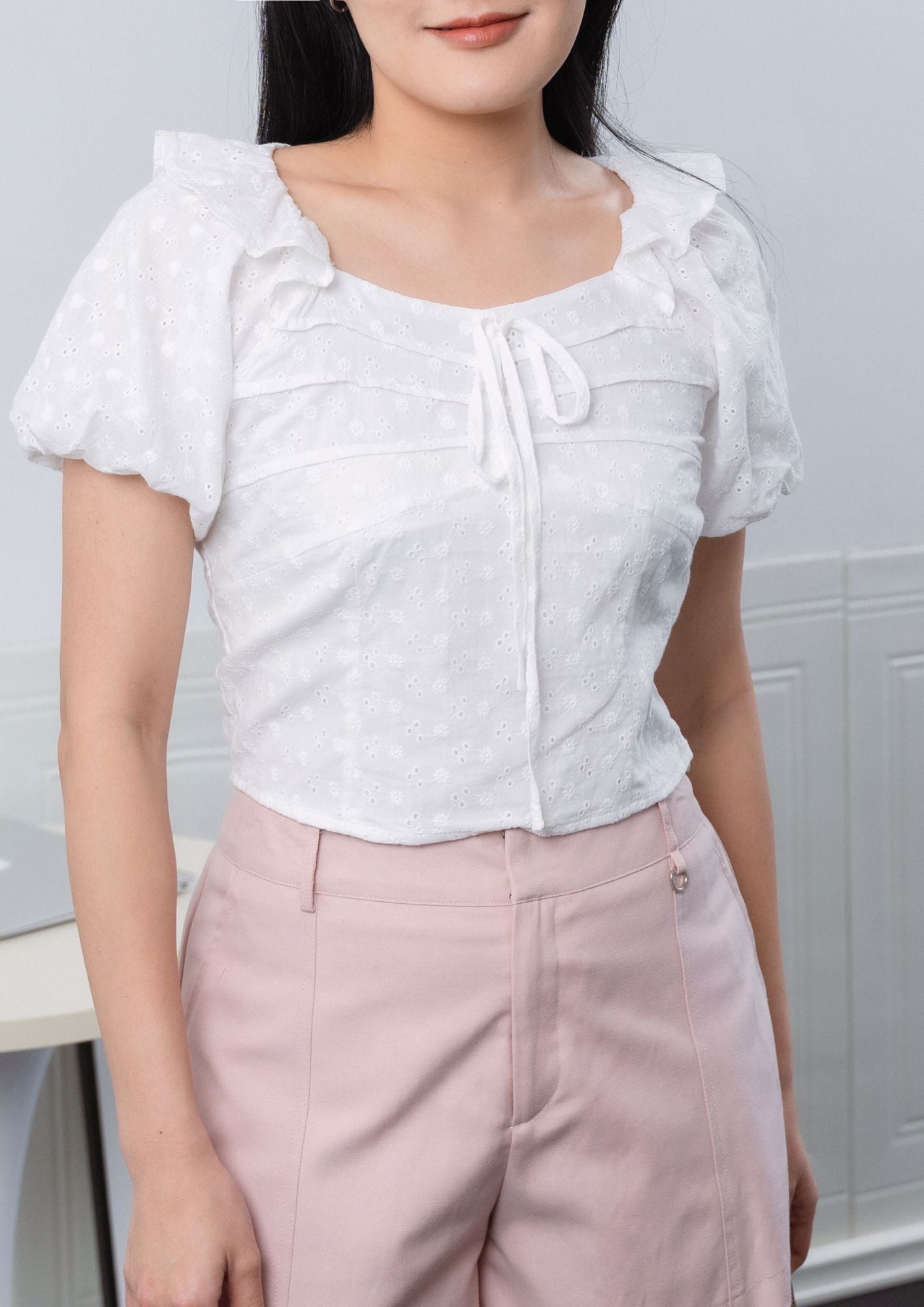Elodie Puff Sleeve Blouse ZBP5124 view 3