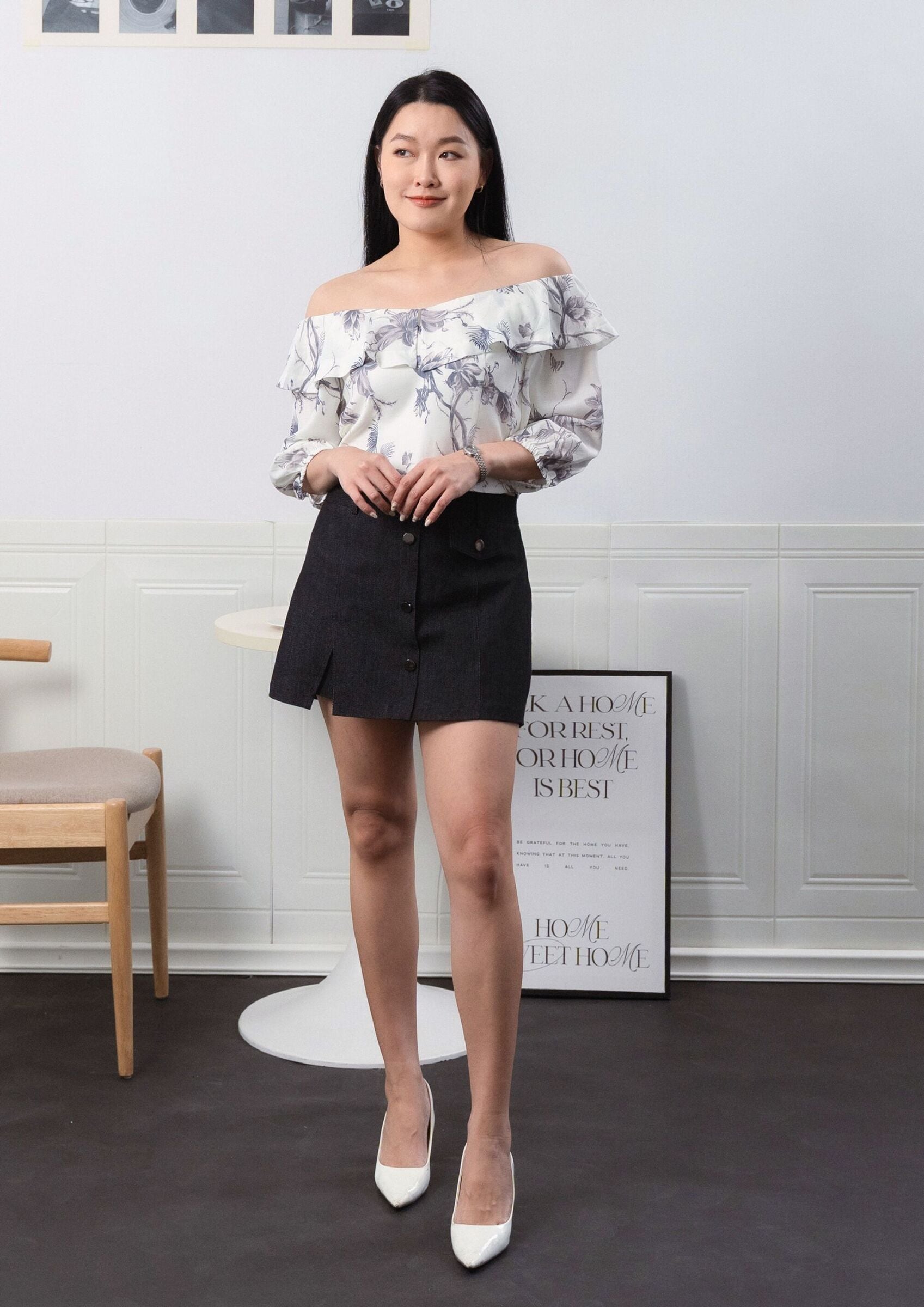 Milly Floral Off-Shoulder Top ZBP5126 view 7