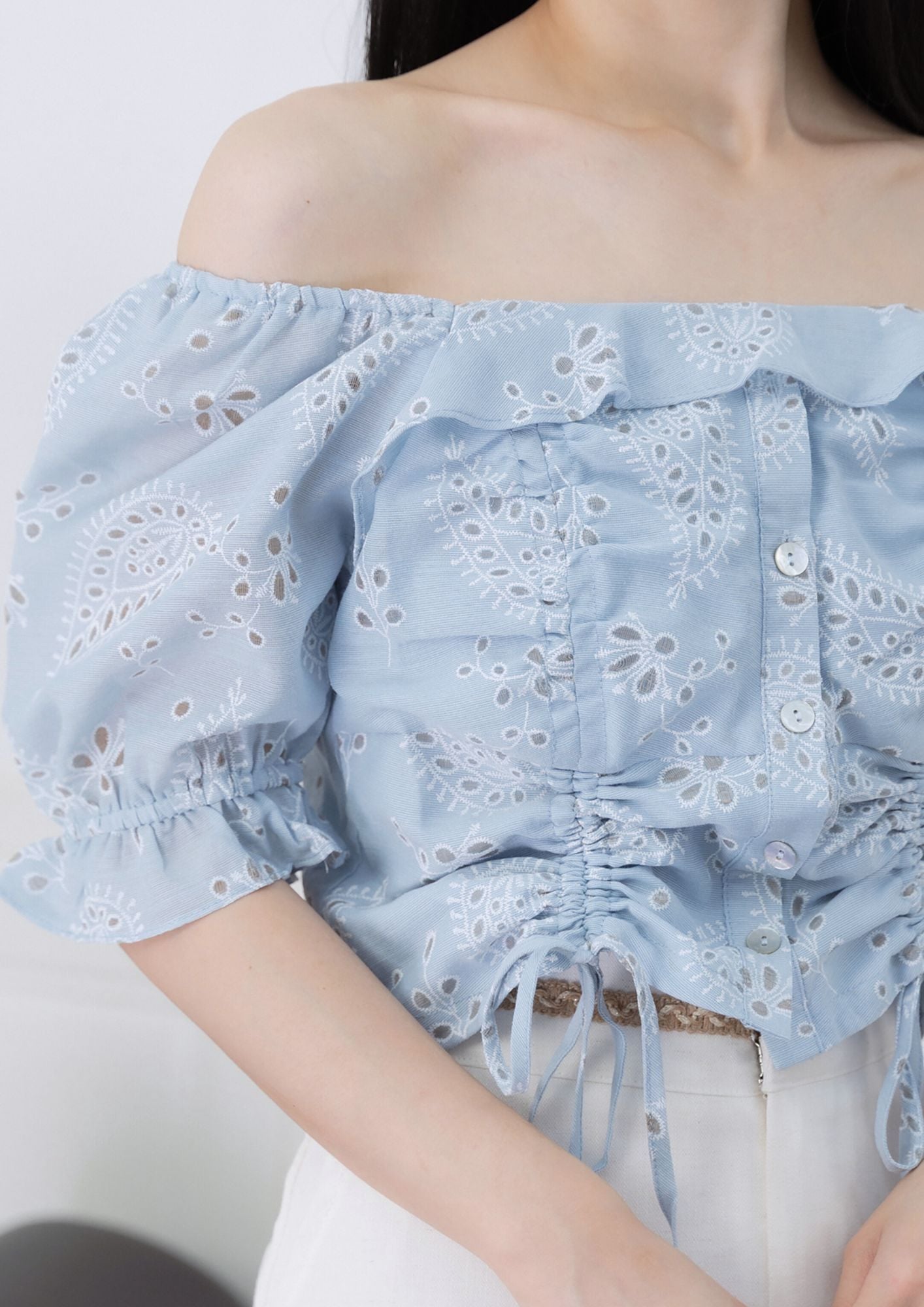 Clara Square Neck Floral Top ZBP5122 view 3