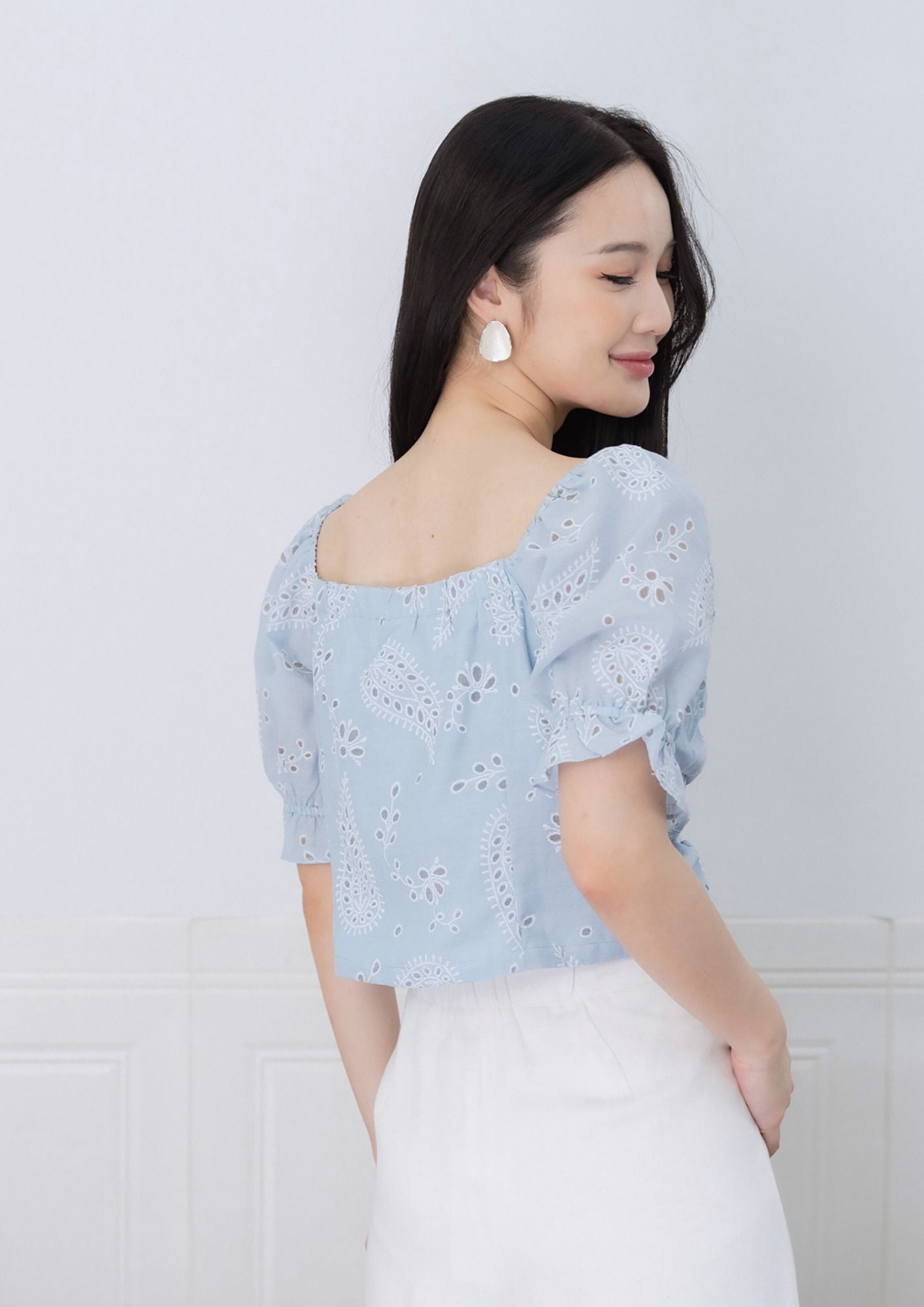 Clara Square Neck Floral Top ZBP5122 view 6