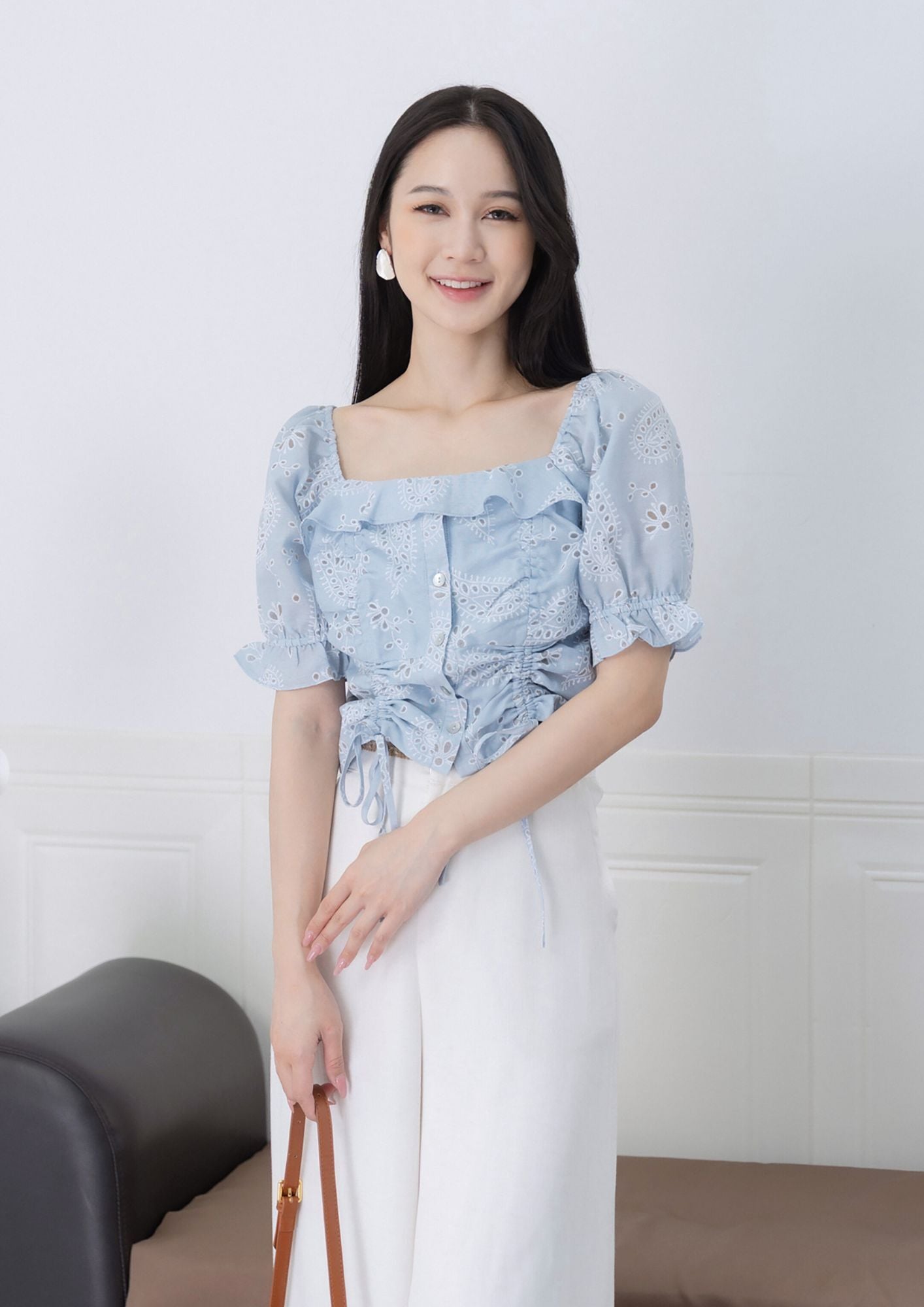 Clara Square Neck Floral Top ZBP5122 view 5