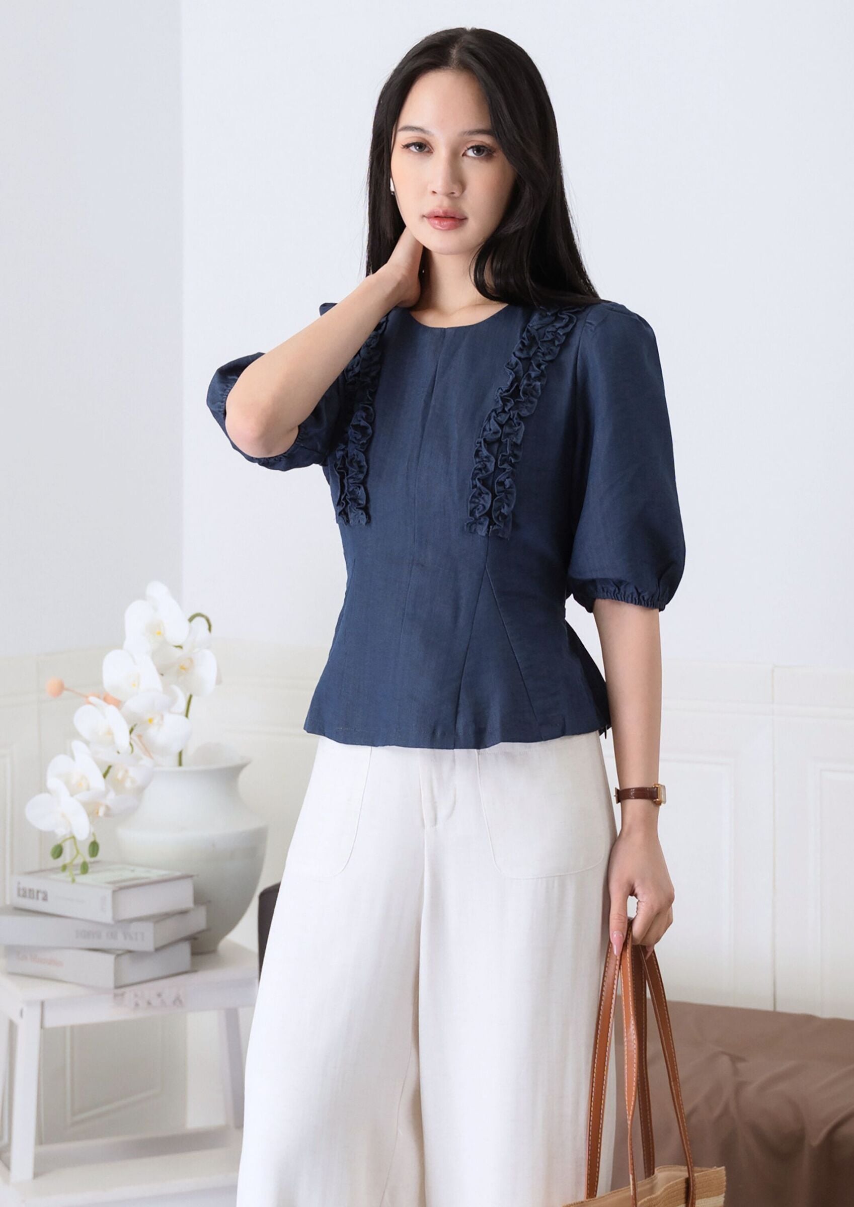 Olga Fitted Waist Blouse ZBP5150 view 2
