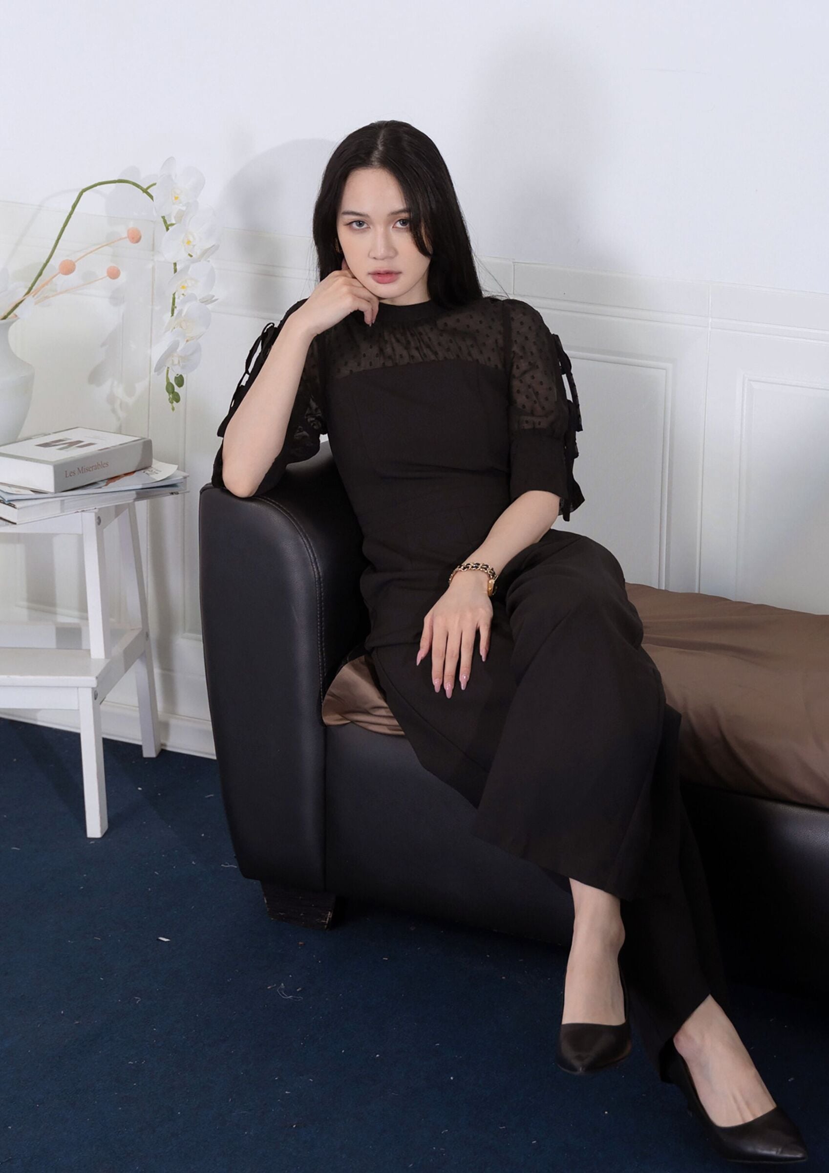 Organza Panel Jumpsuit ZBL5021 view 5