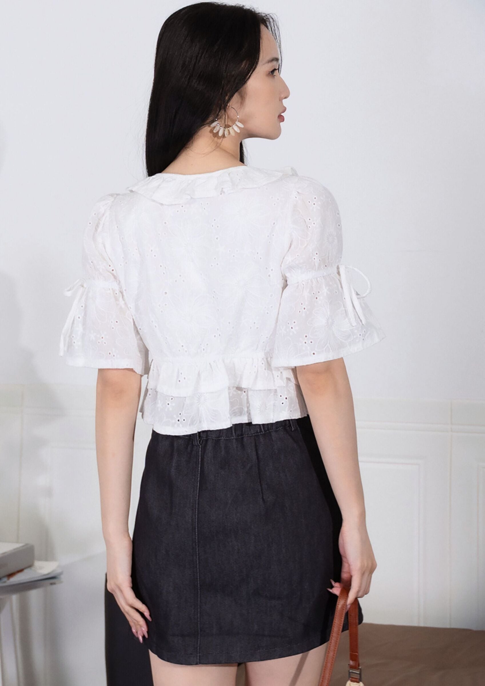 Elodie Tie-Front BlouseZBP5125 view 9