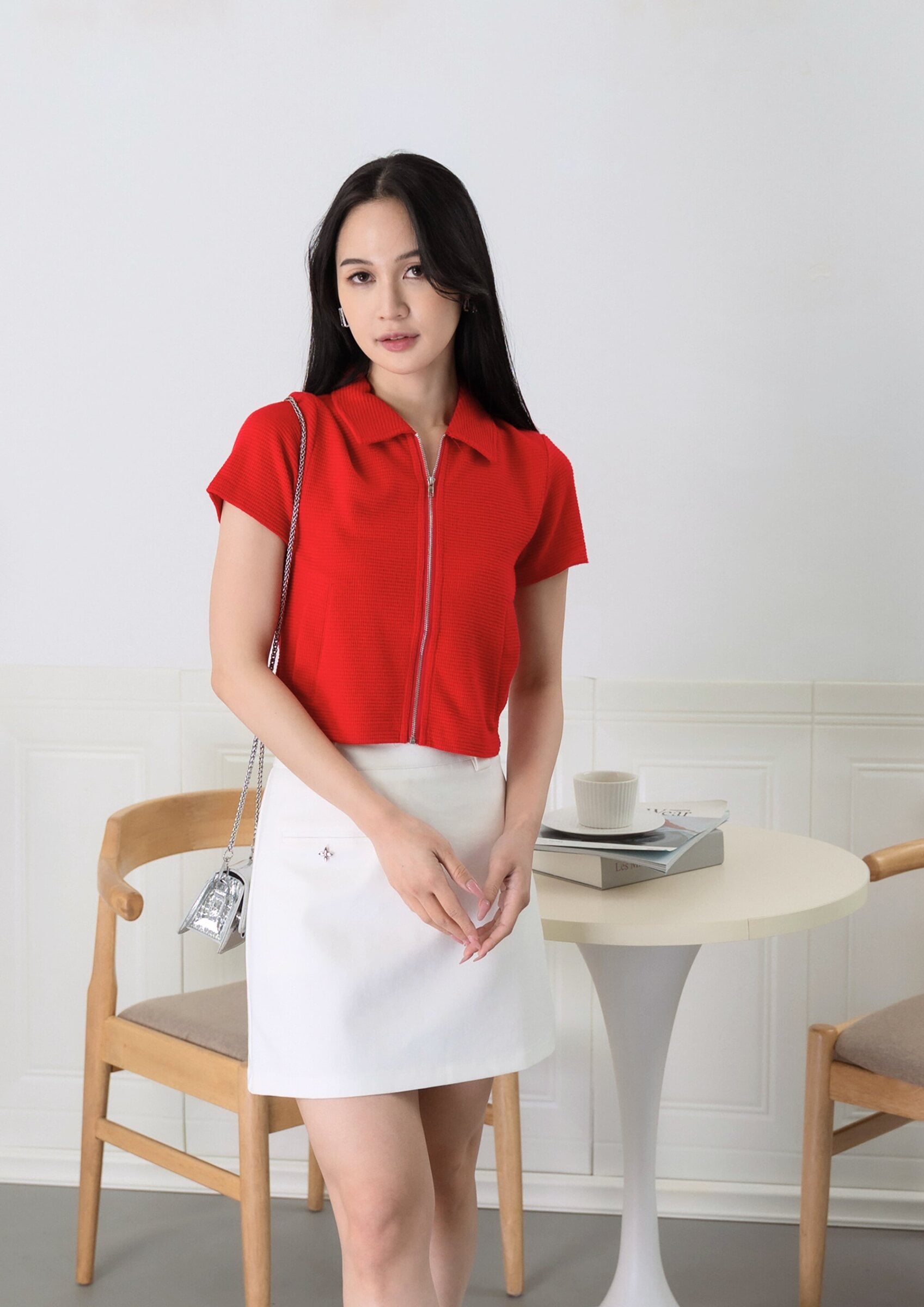 Regina Knitted Zip-up Top ZBP5199 view 3