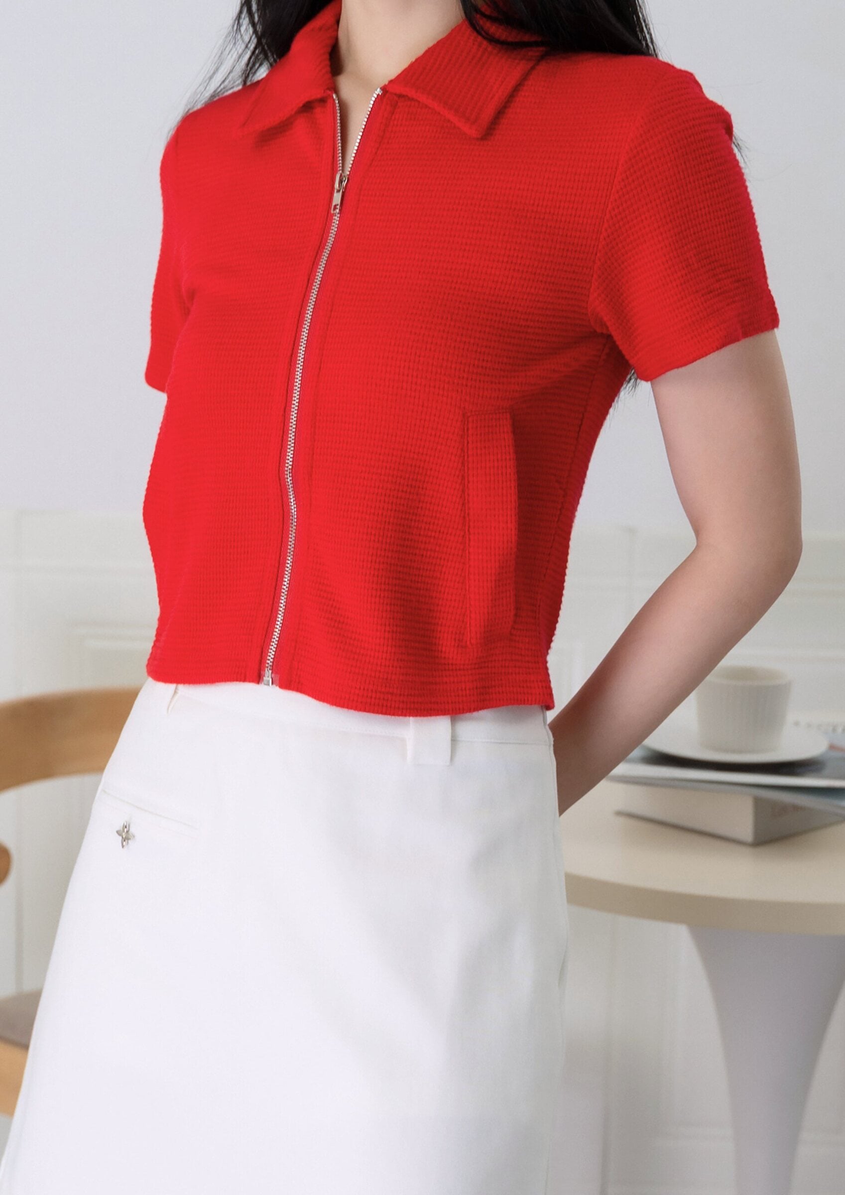 Regina Knitted Zip-up Top ZBP5199 view 5