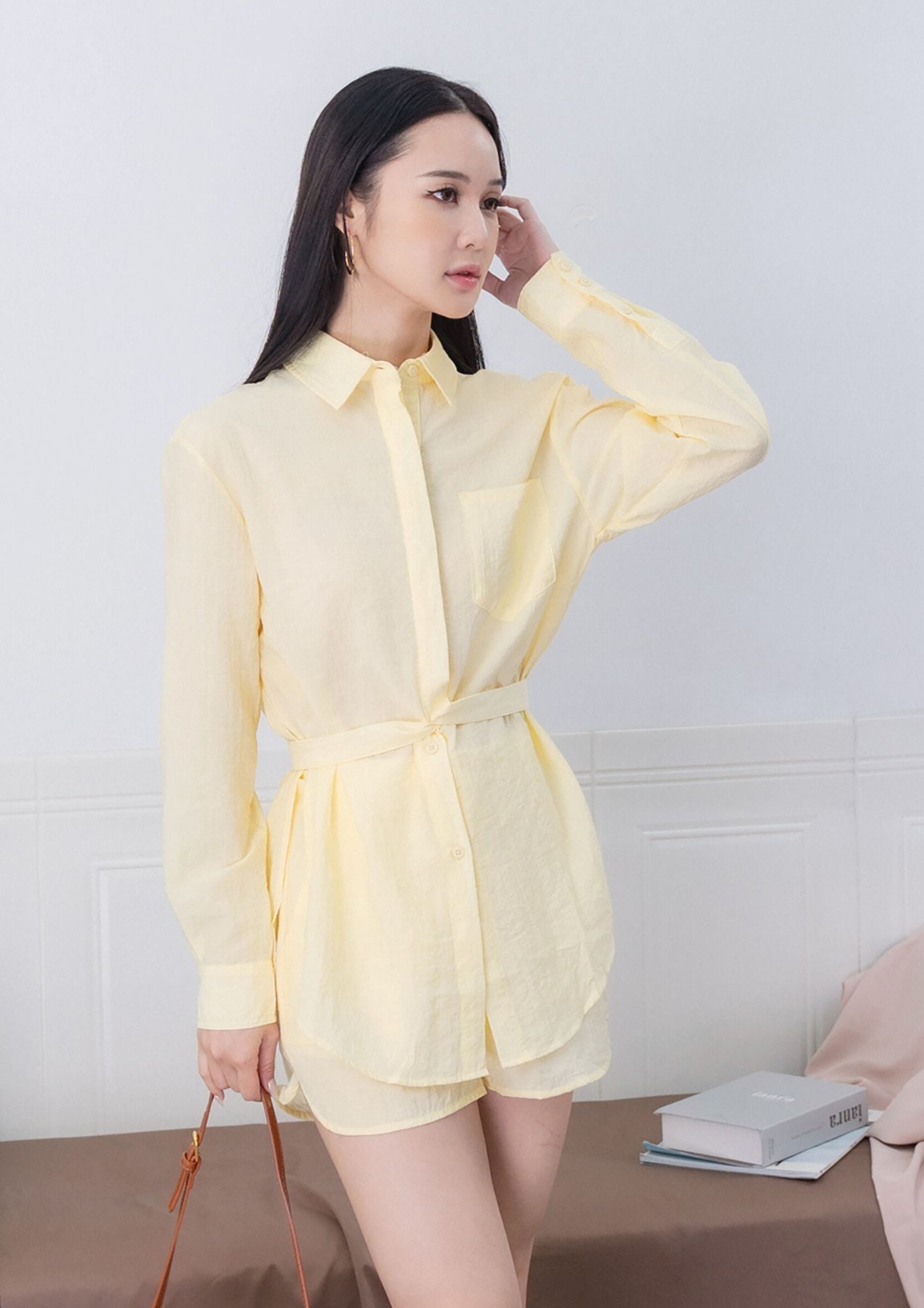Elegant Organza Top & Shorts Set ZBL5063 view 2