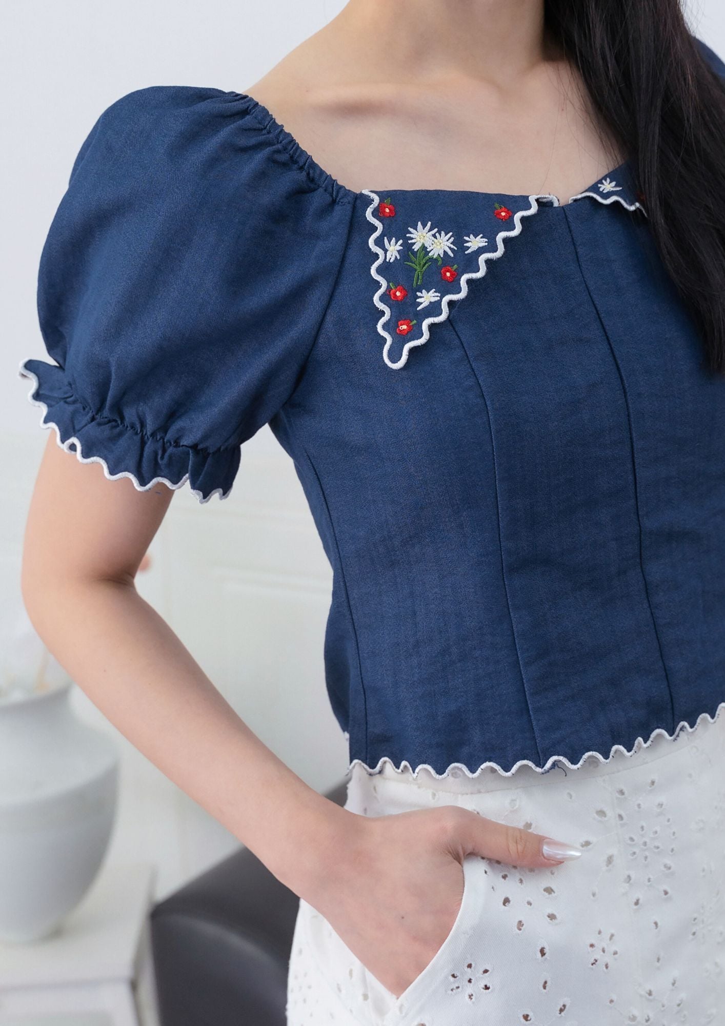 Juliet Puff-sleeve Top ZBP5206 view 6
