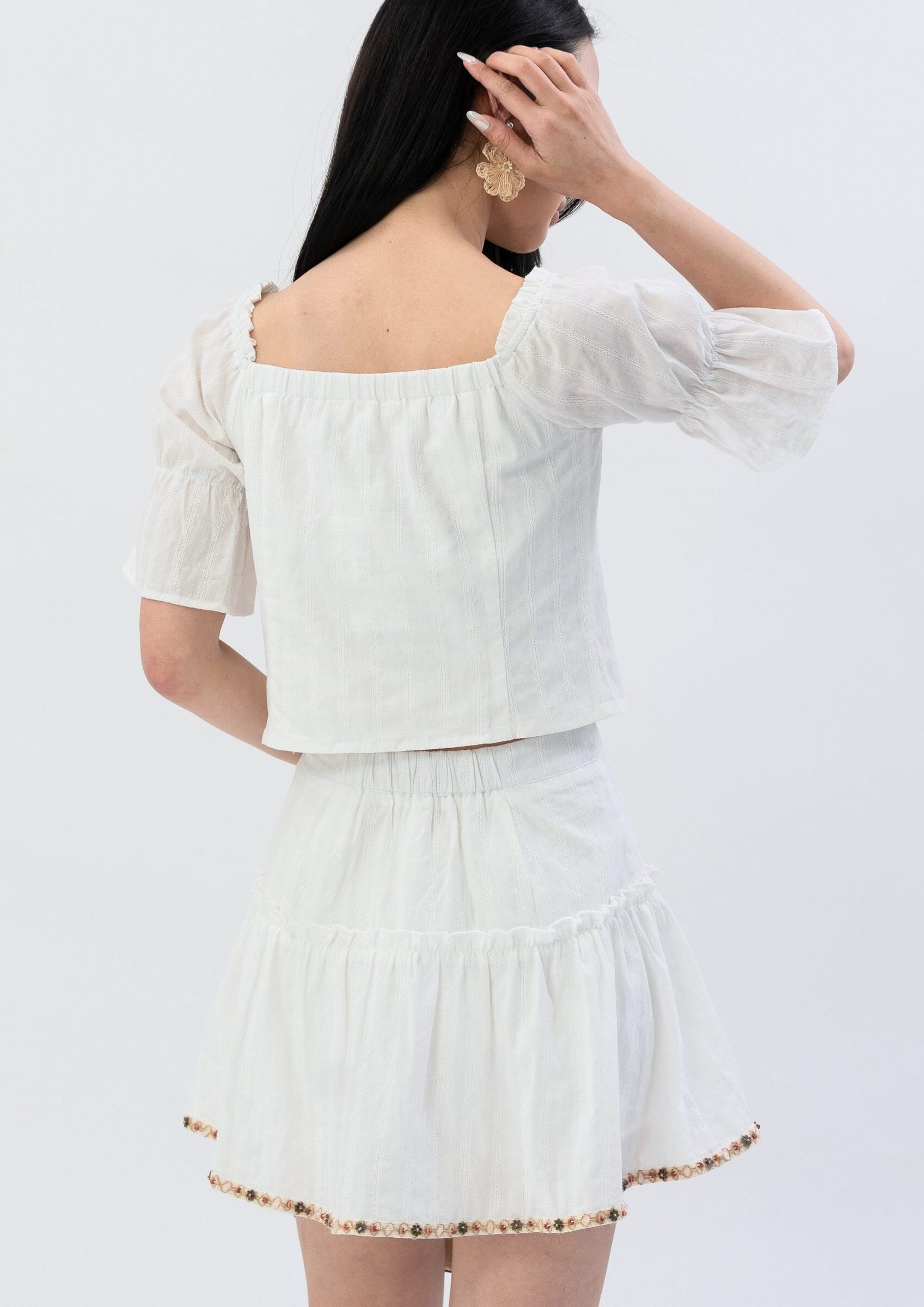 Eleanor Structured Sleeve Top ZBP5177 view 3