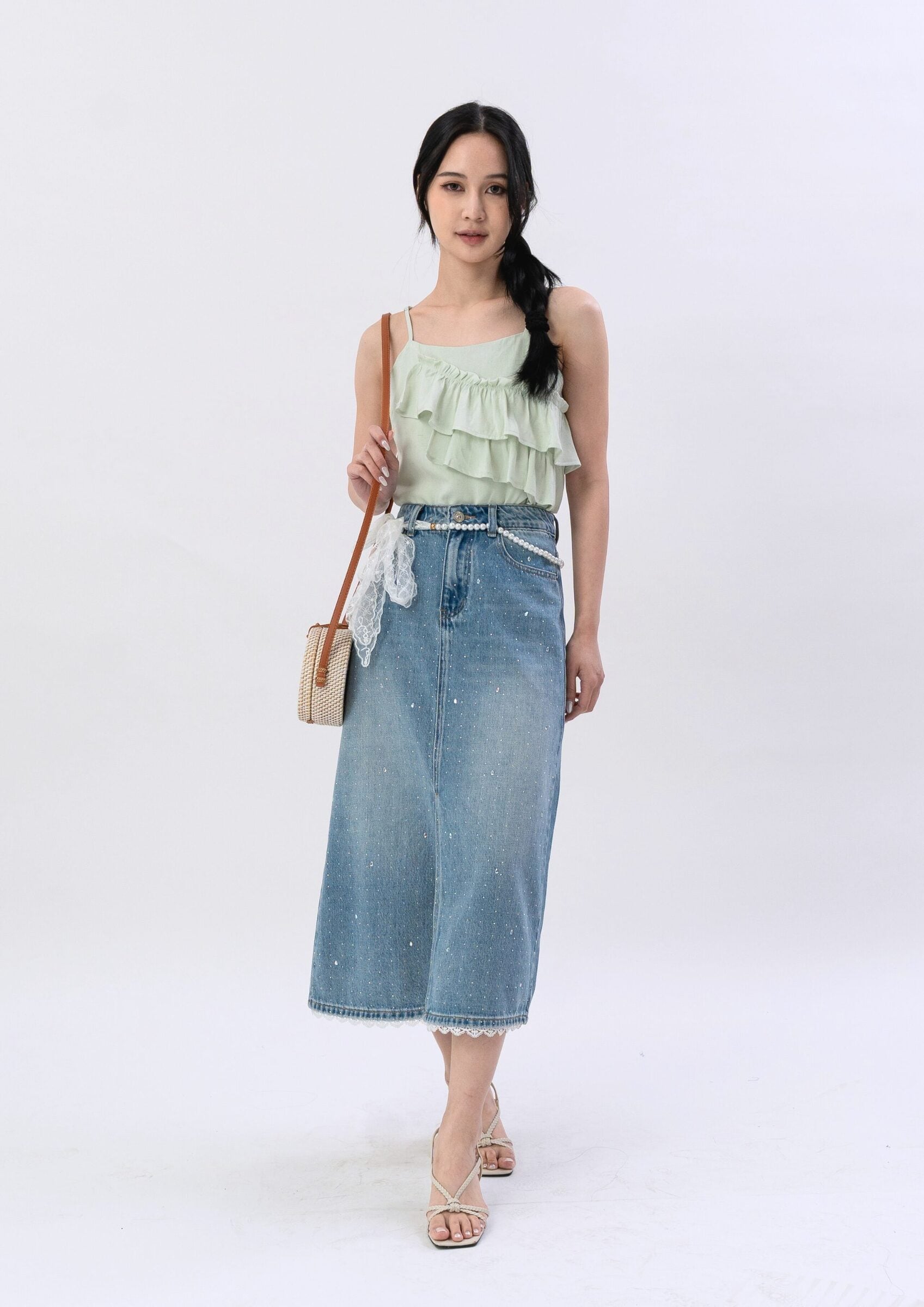 Ruffle Front Cami ZBP5147 view 6