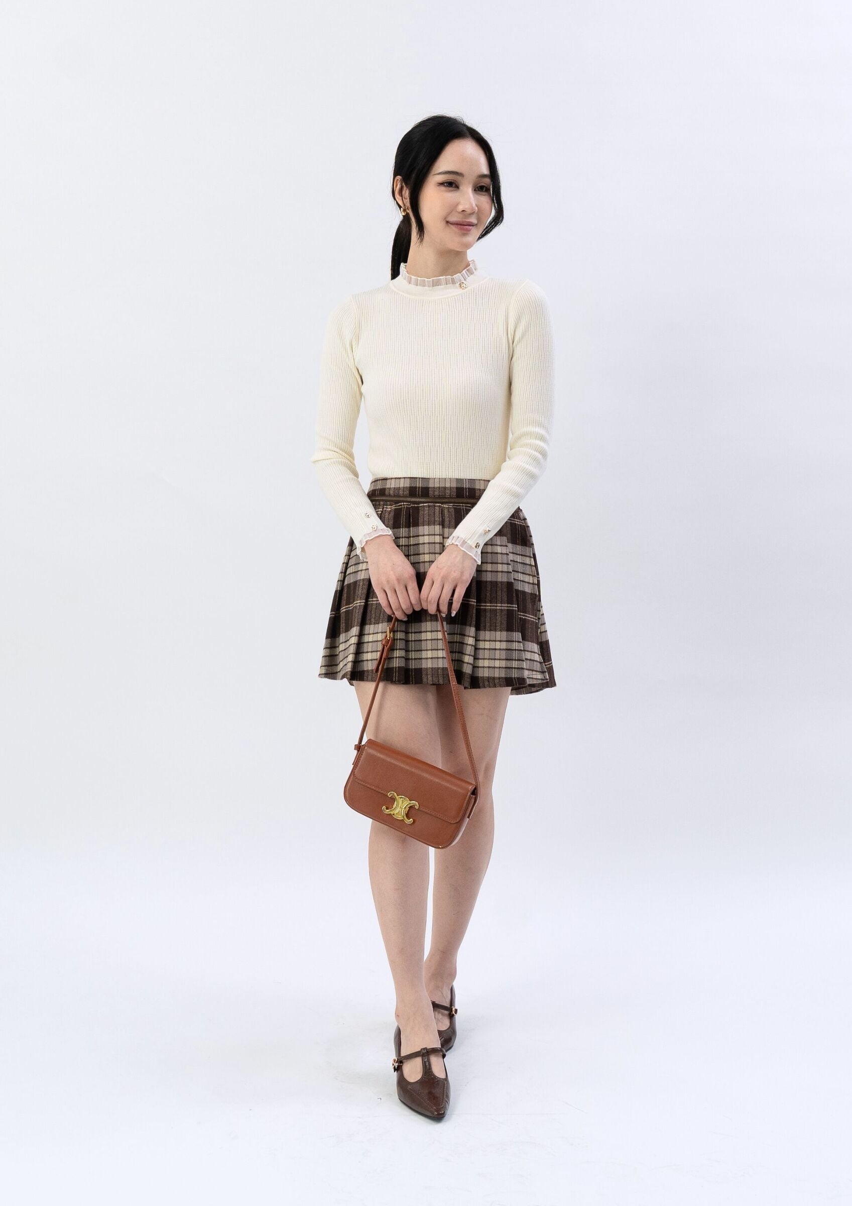Knitted long-sleeve top ZBP5218 view 9