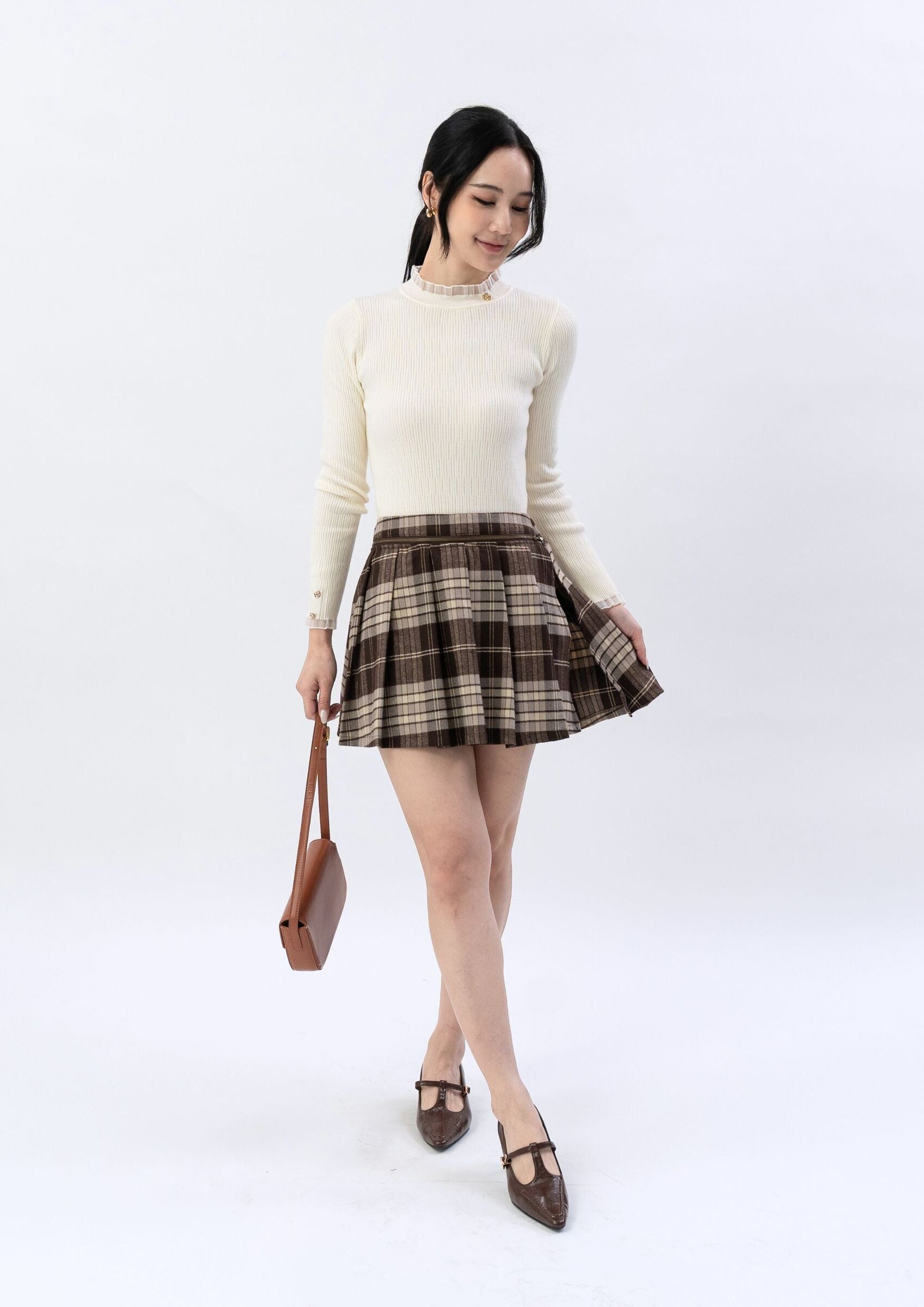 Knitted long-sleeve top ZBP5218 view 8