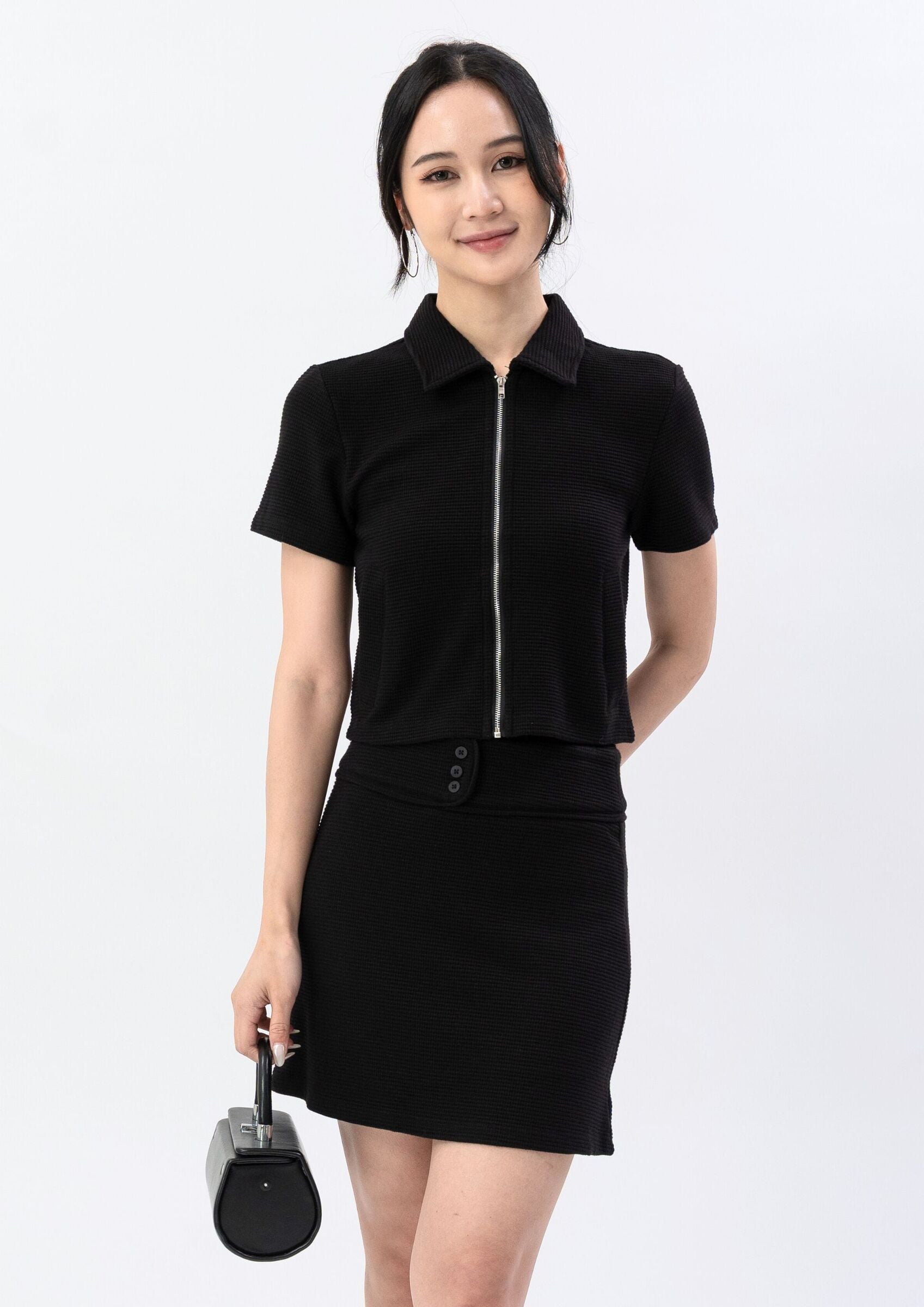 Regina Knitted Zip-up Top ZBP5199 view 2