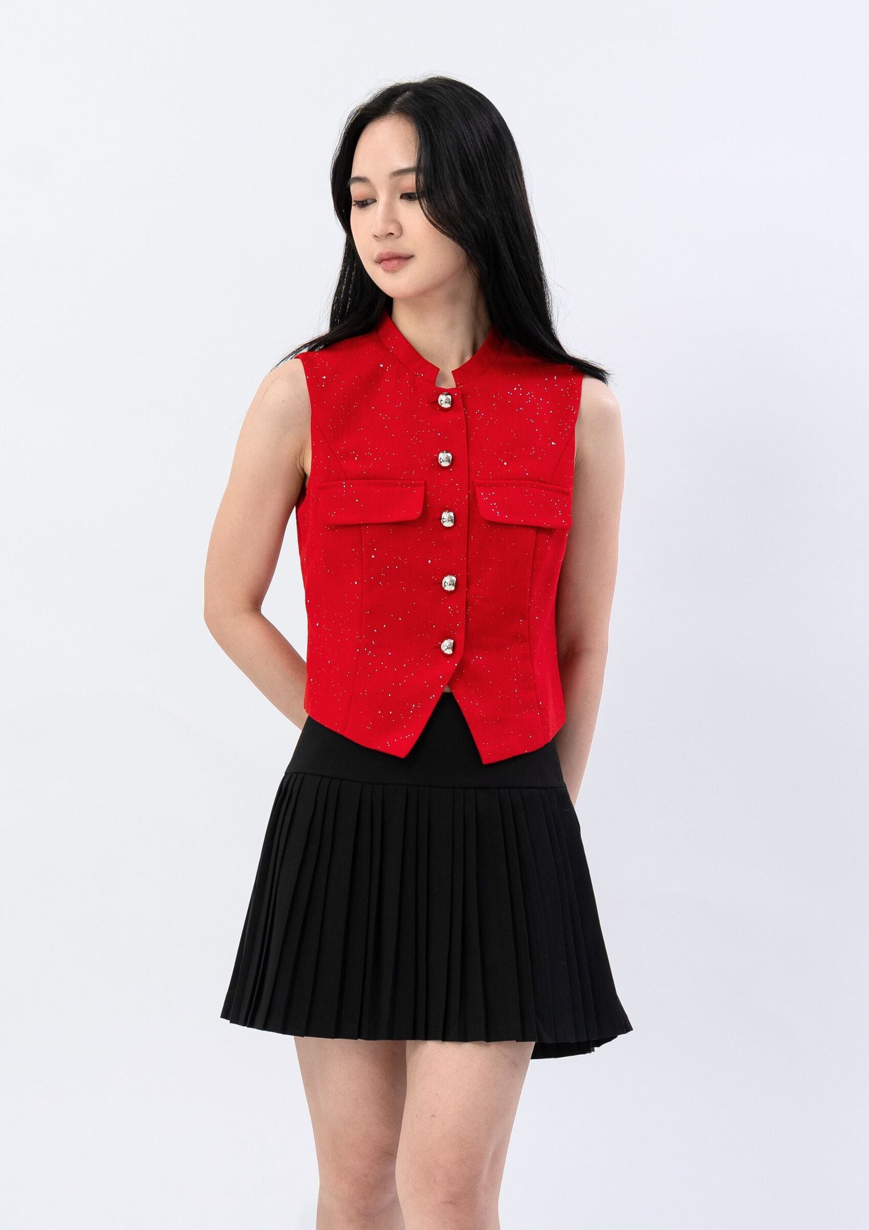 Pleated skirt ZSK5036 view 3