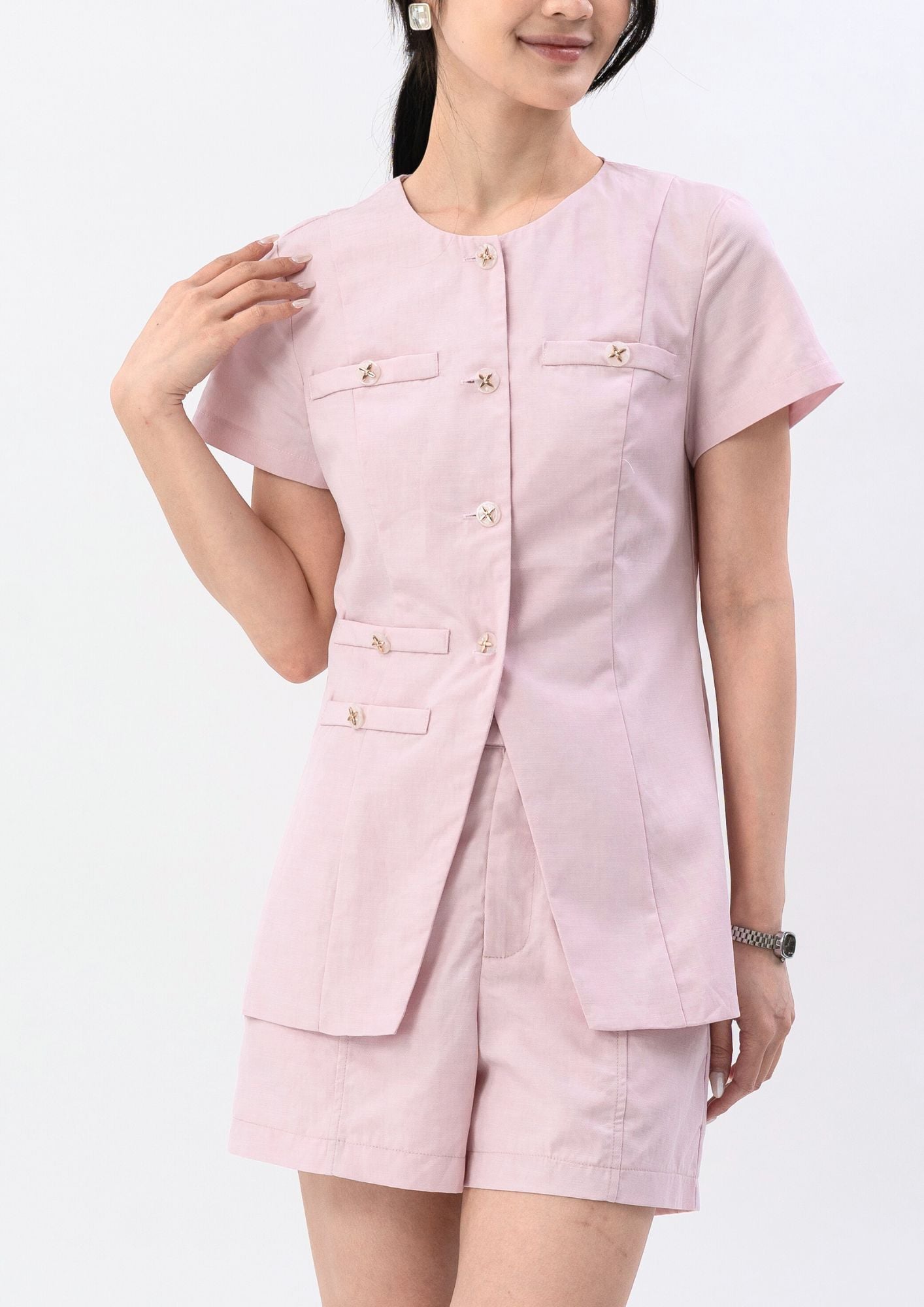 Sorrel Button-up Top ZBP5169 view 2