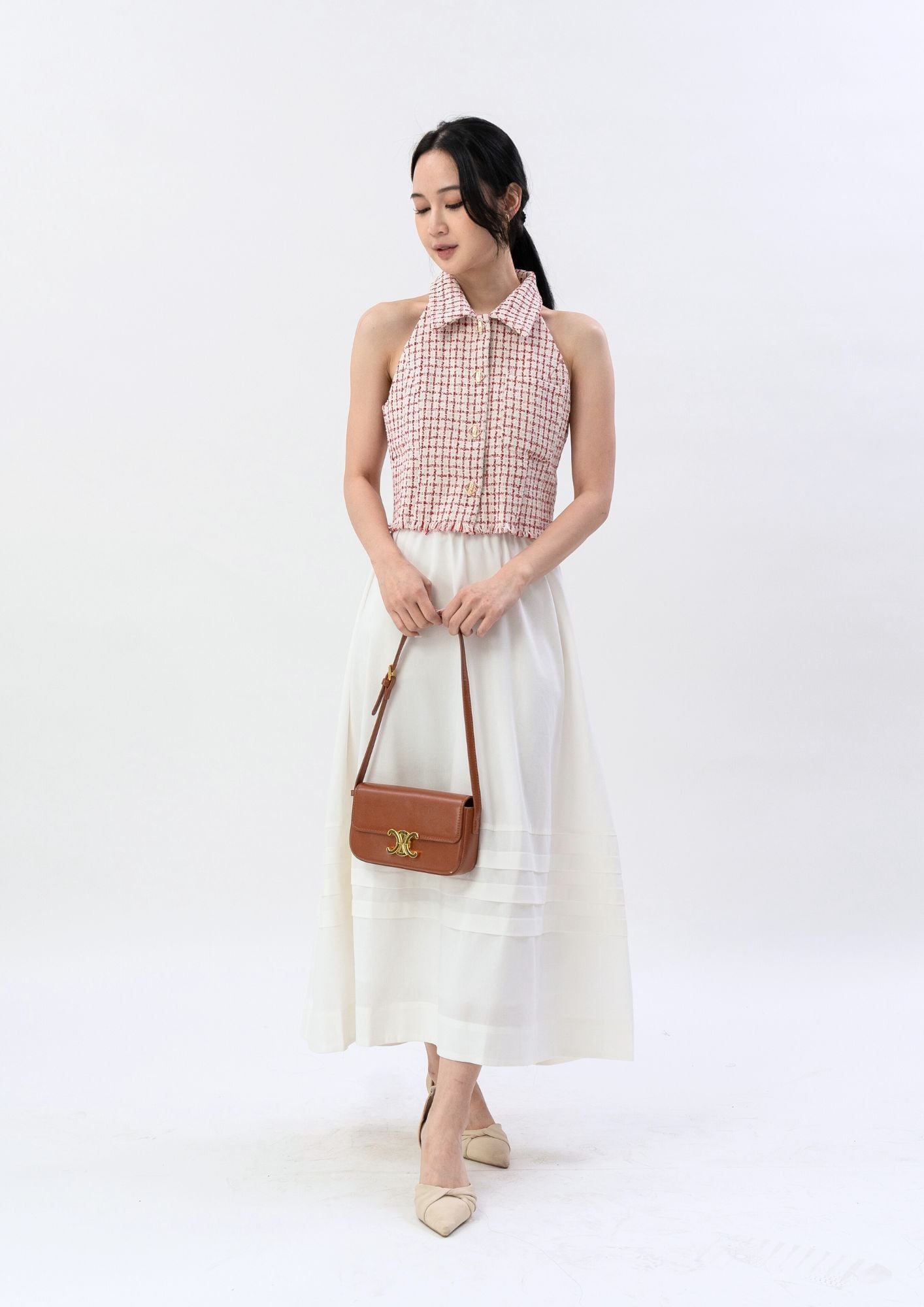 Christmas Tweed Sleeveless Top ZBP5157 view 6