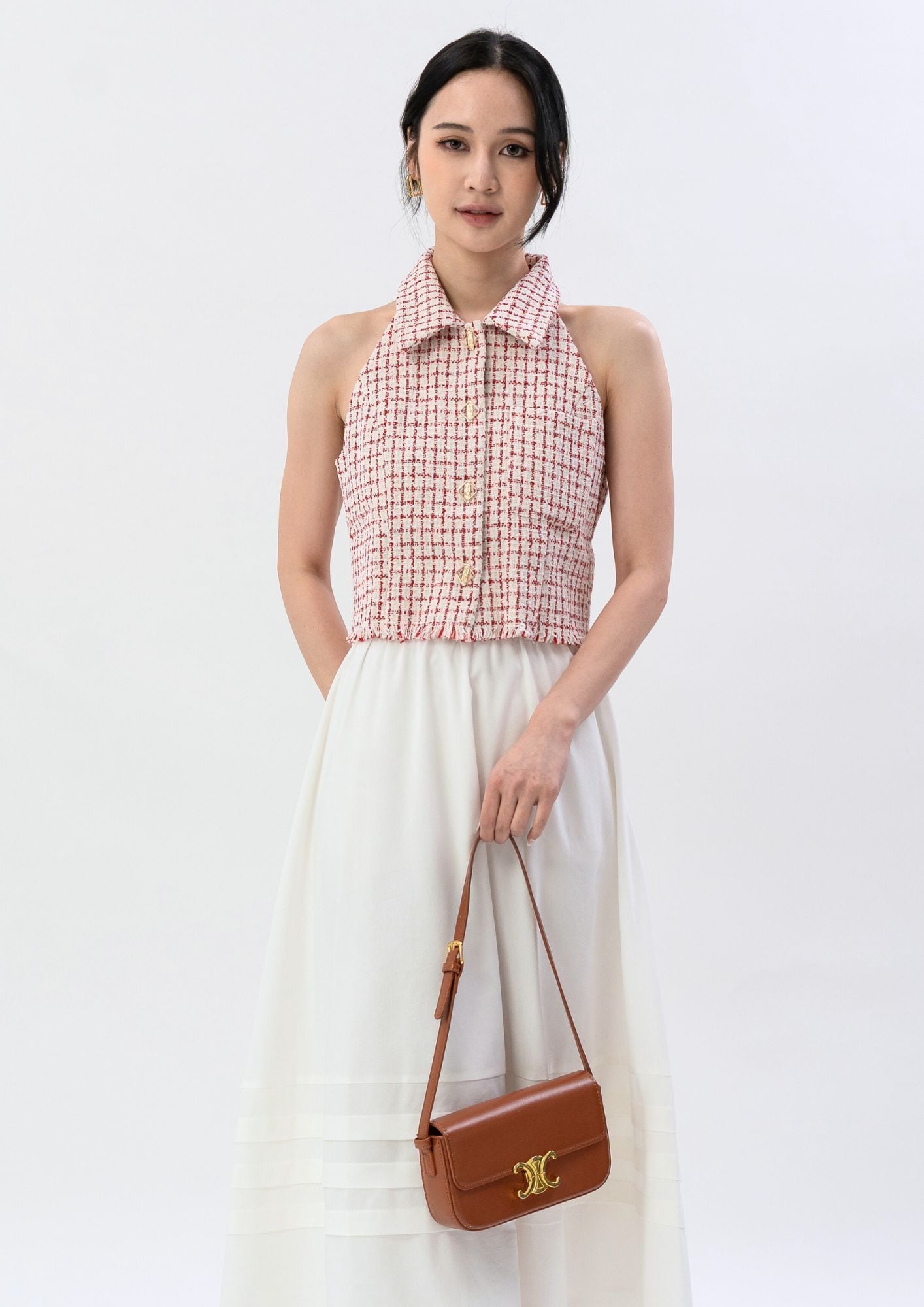 Christmas Tweed Sleeveless Top ZBP5157 view 8