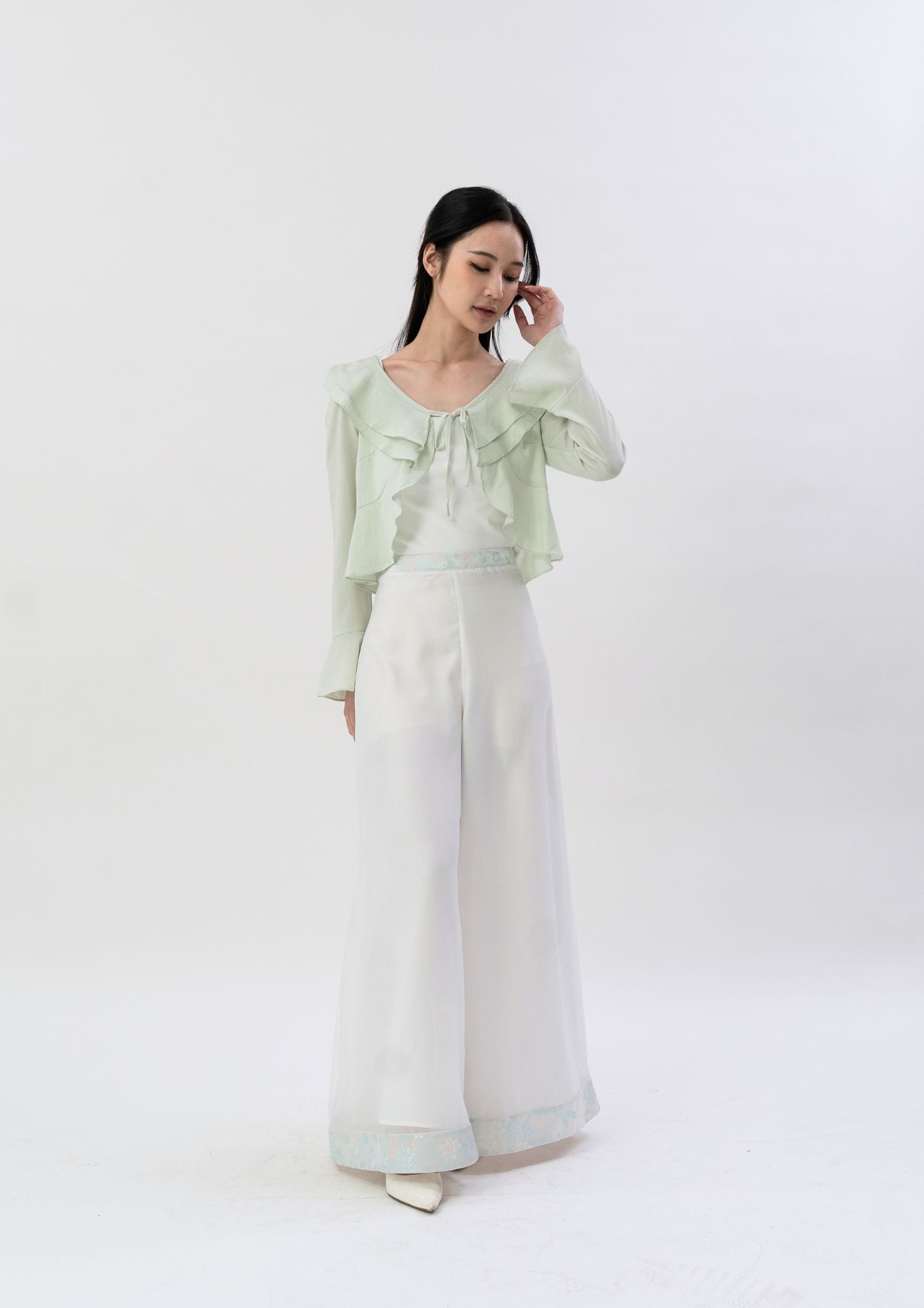 2026 CNY Collection Organza Pants ZLP5027 view 7