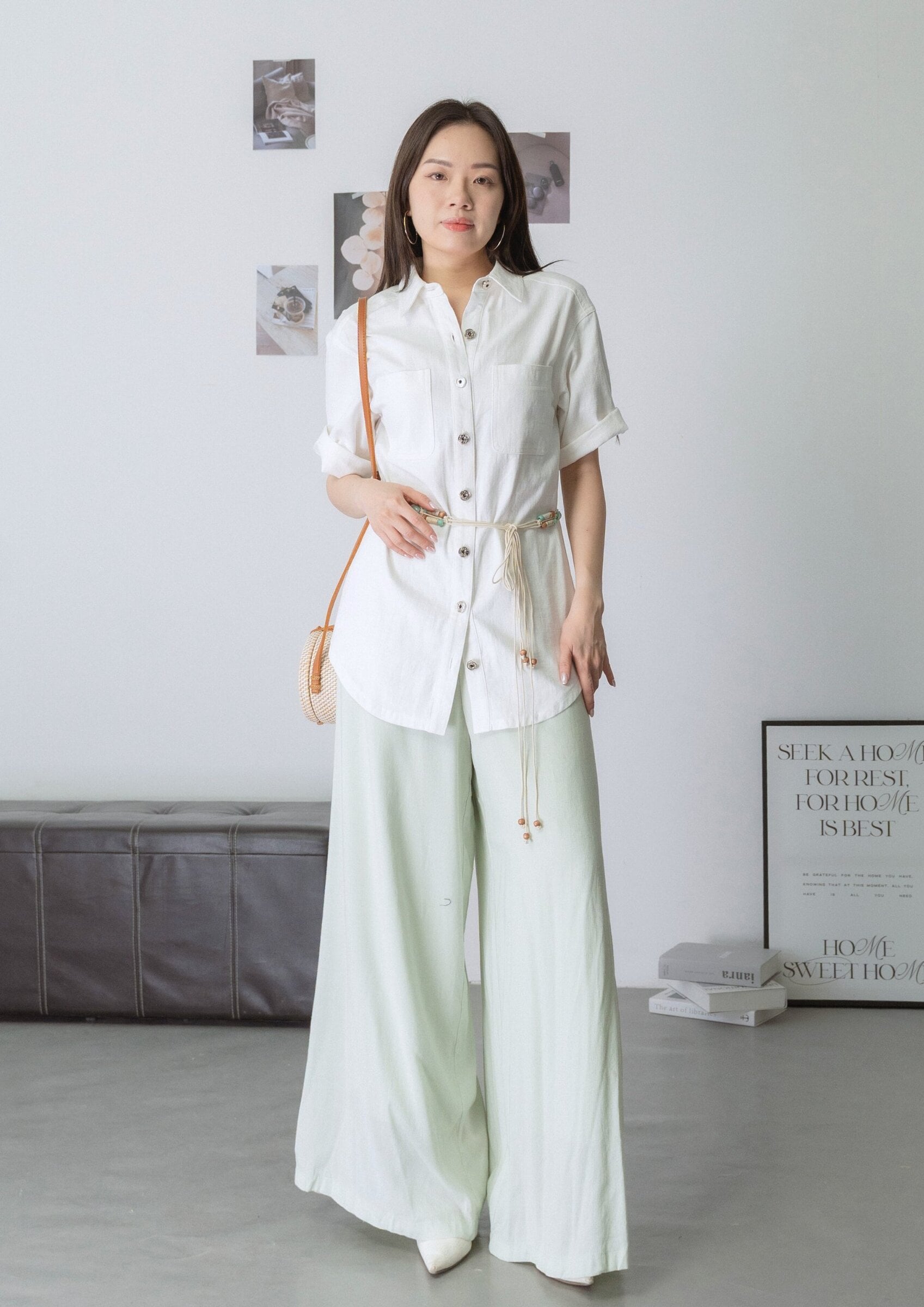 Octavia Longline Button-Up Shirt ZBP5191 view 9